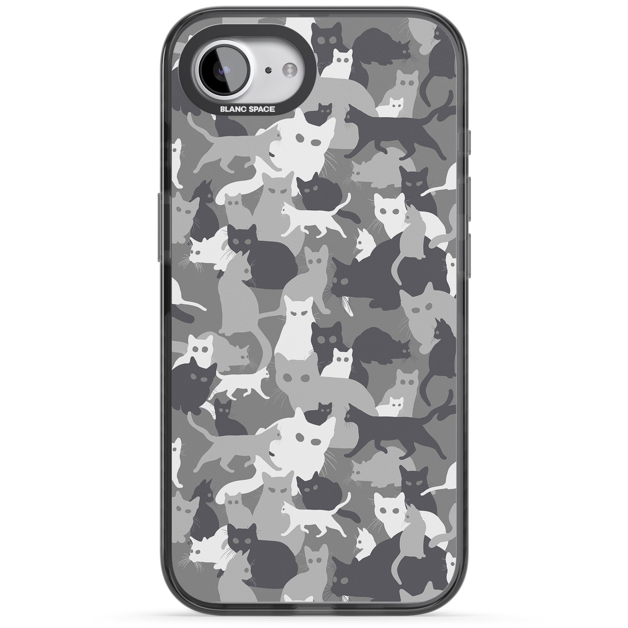 Dark Grey Cat Camouflage