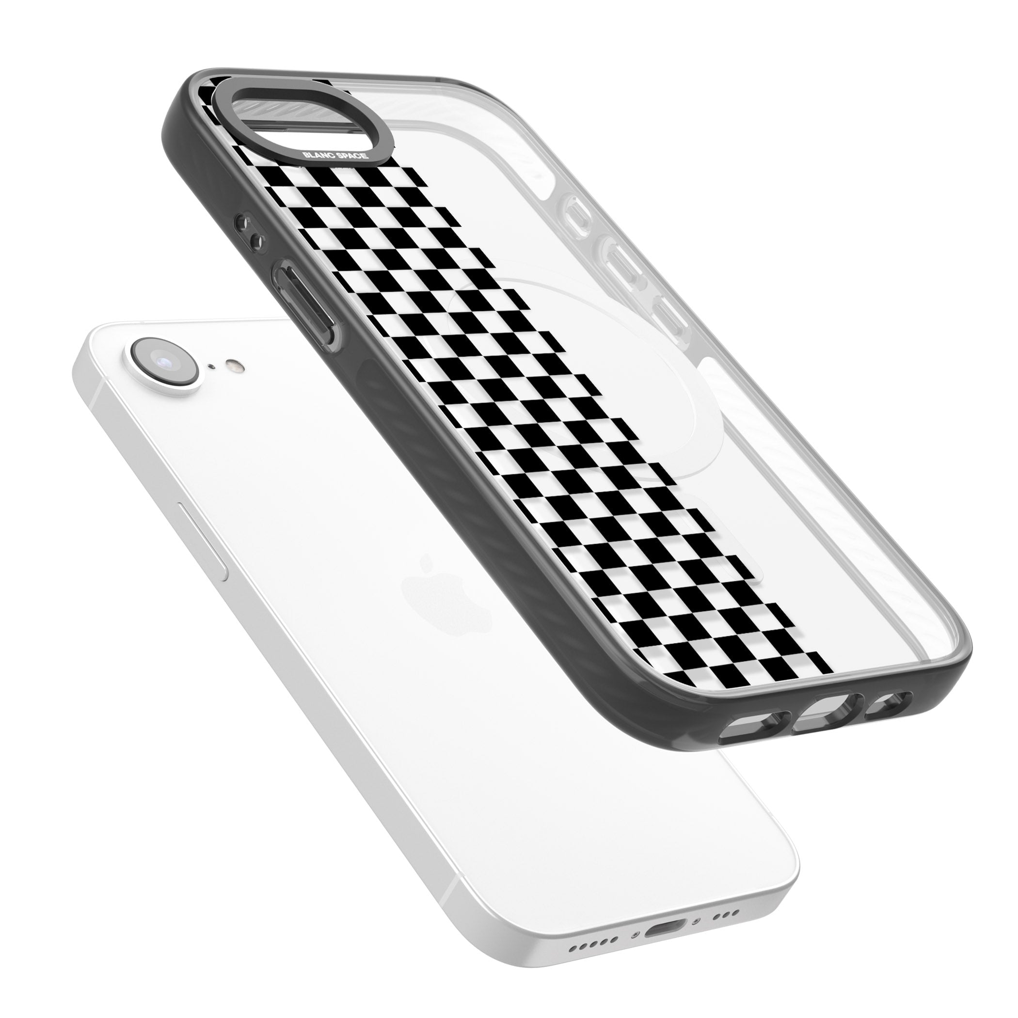 Checker: Half Black Check On Clear