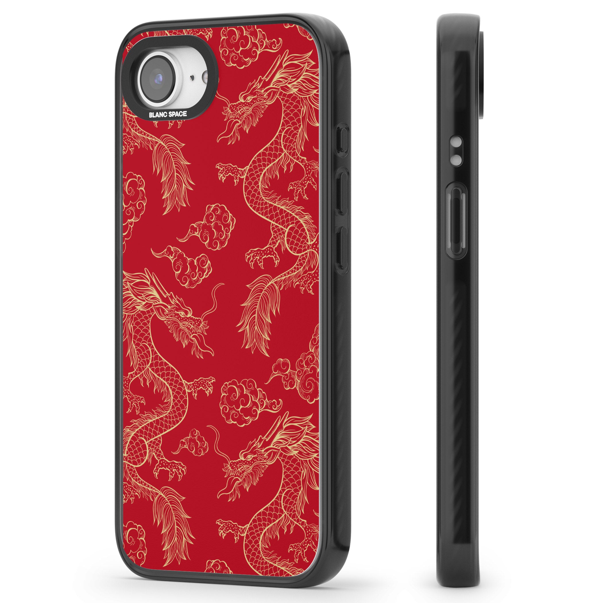 Red And Gold Dragon Pattern