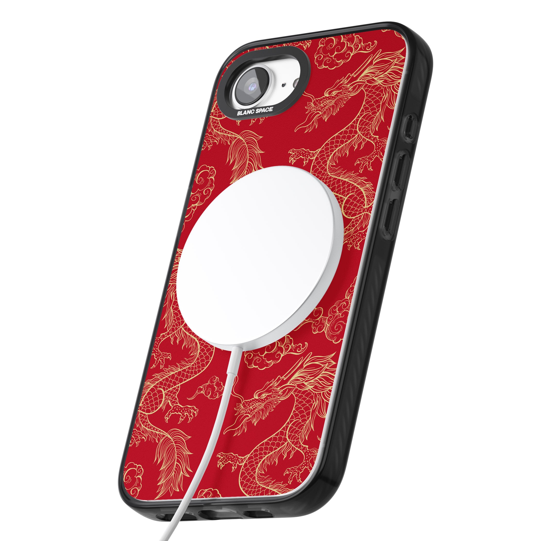 Red And Gold Dragon Pattern