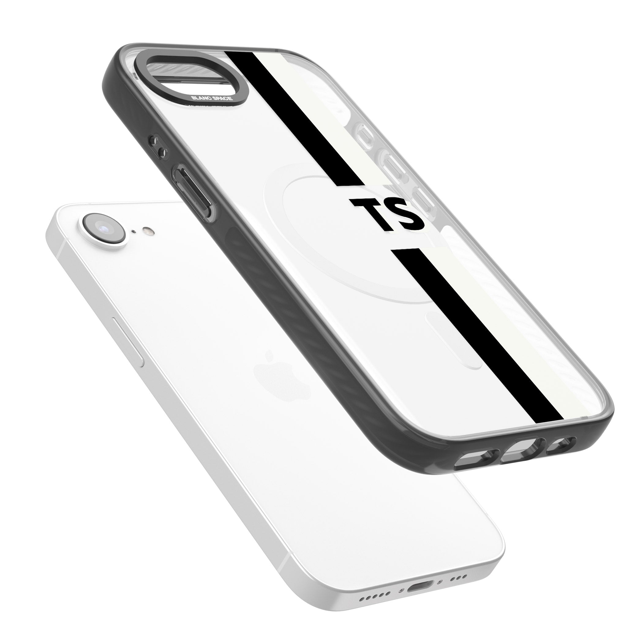 Personalised Black And White Stripe