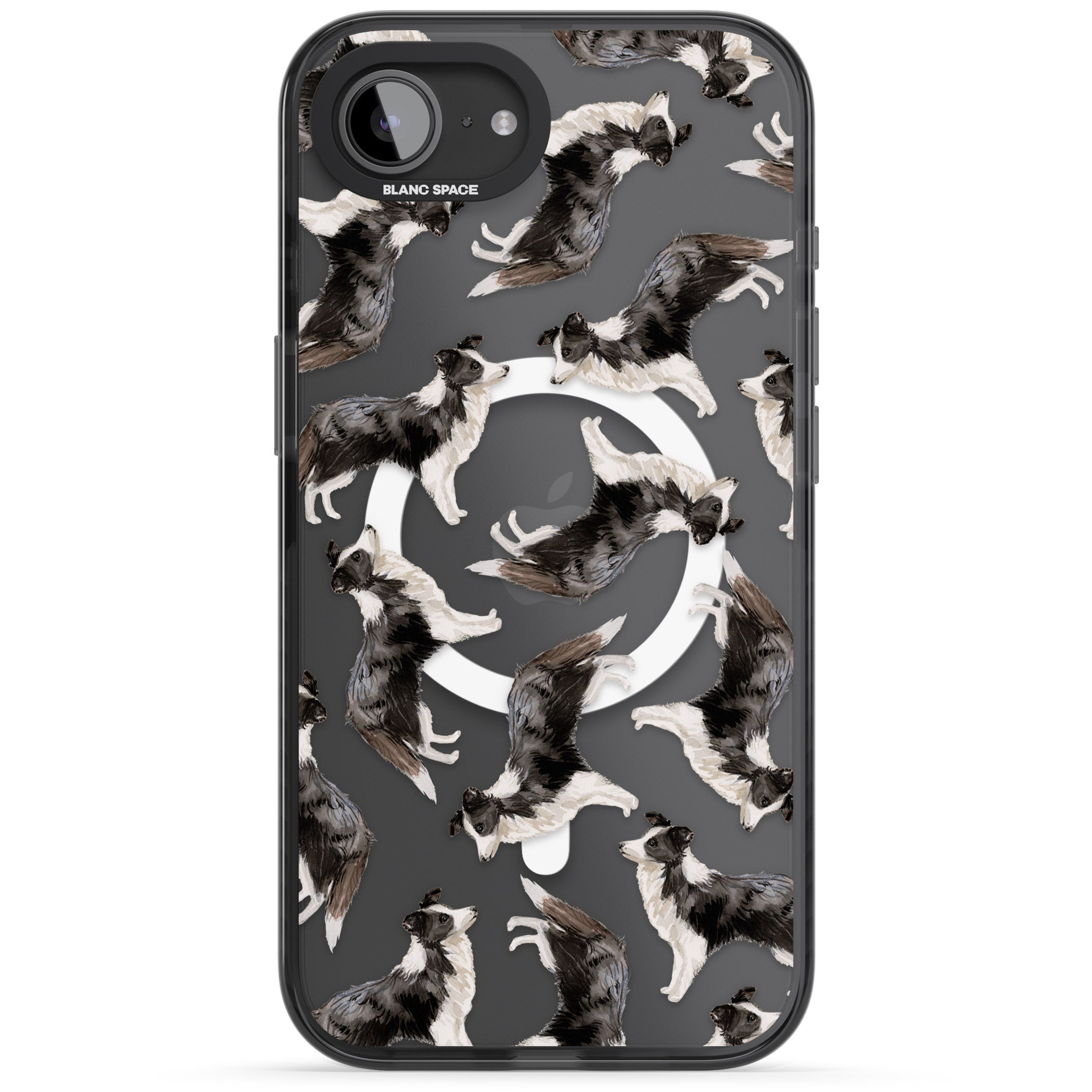 Border Collie Pattern Watercolour