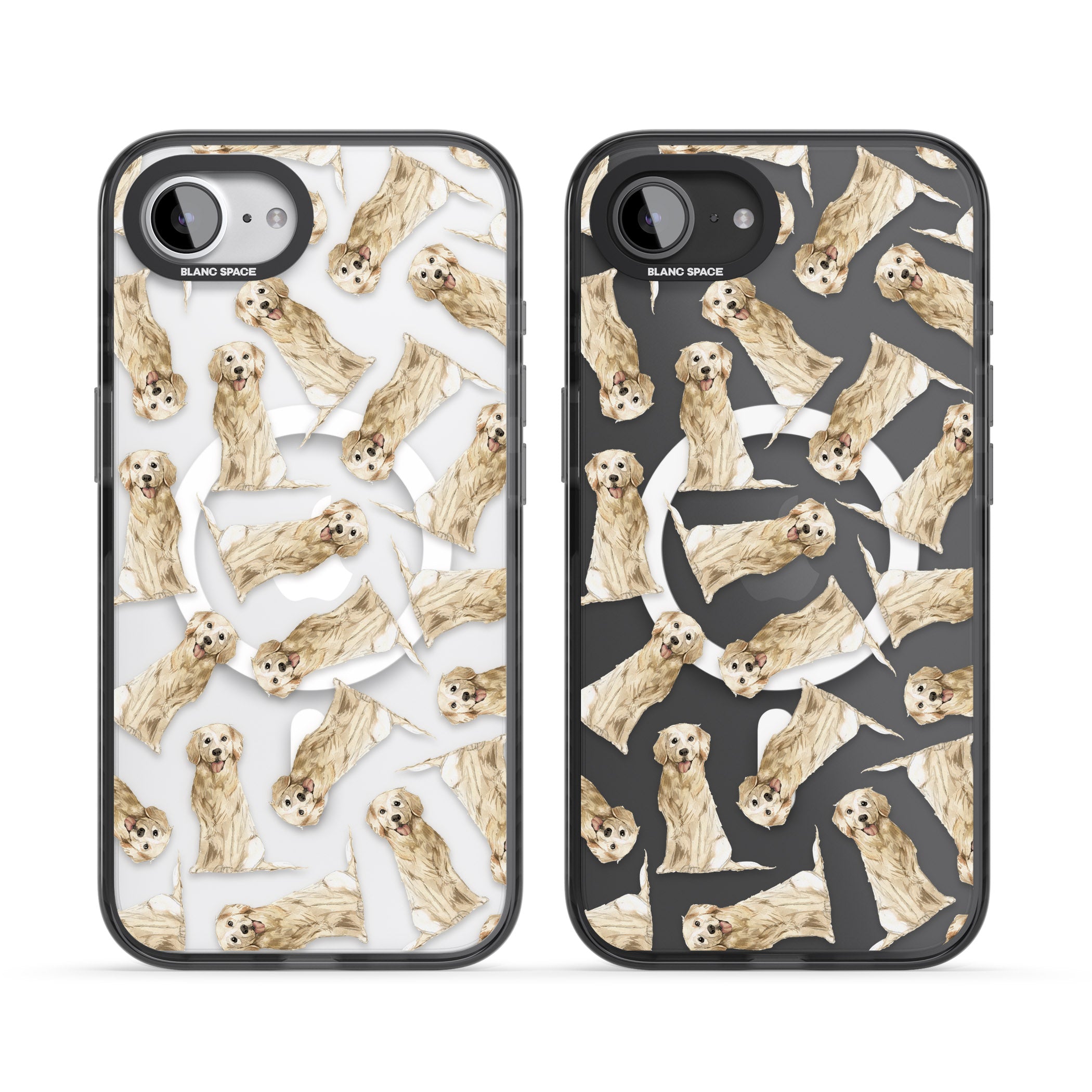 Golden Retriever Watercolor Pattern