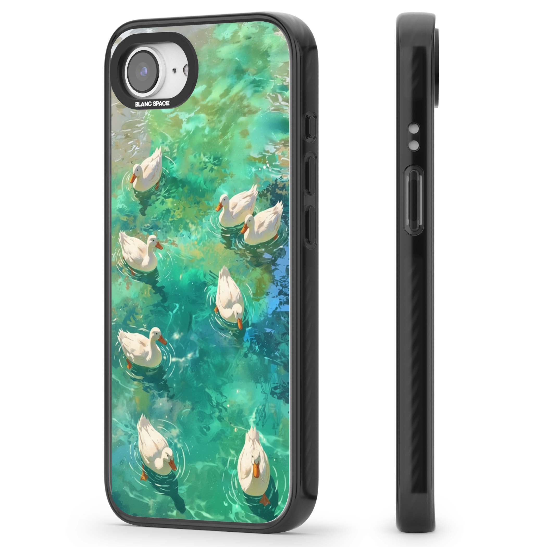 Ducks In The Pond for her iPhone case | Black Impact Magsafe case for iPhone 16e, iPhone 17e