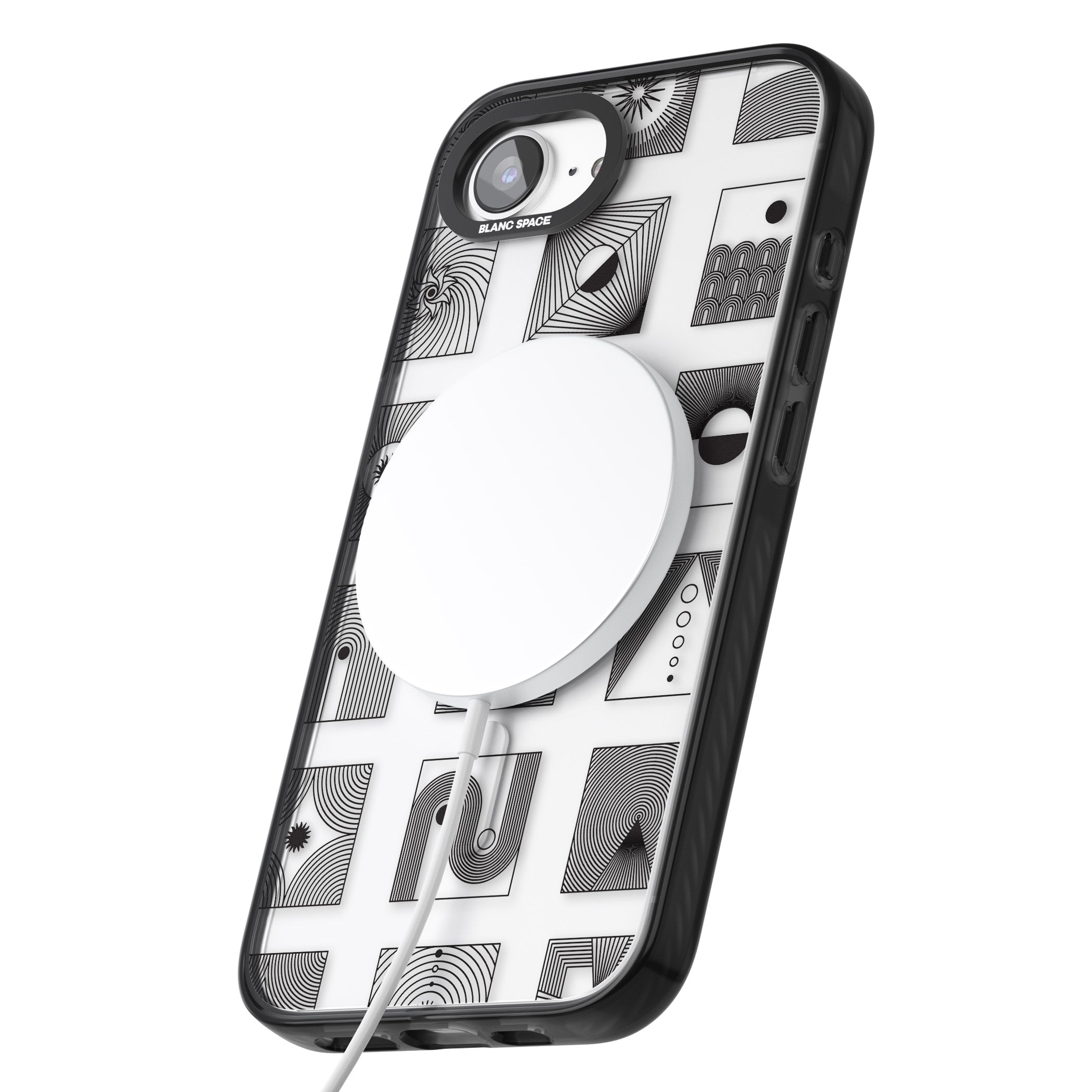 Geometric Pattern Trio: Artistic Blend