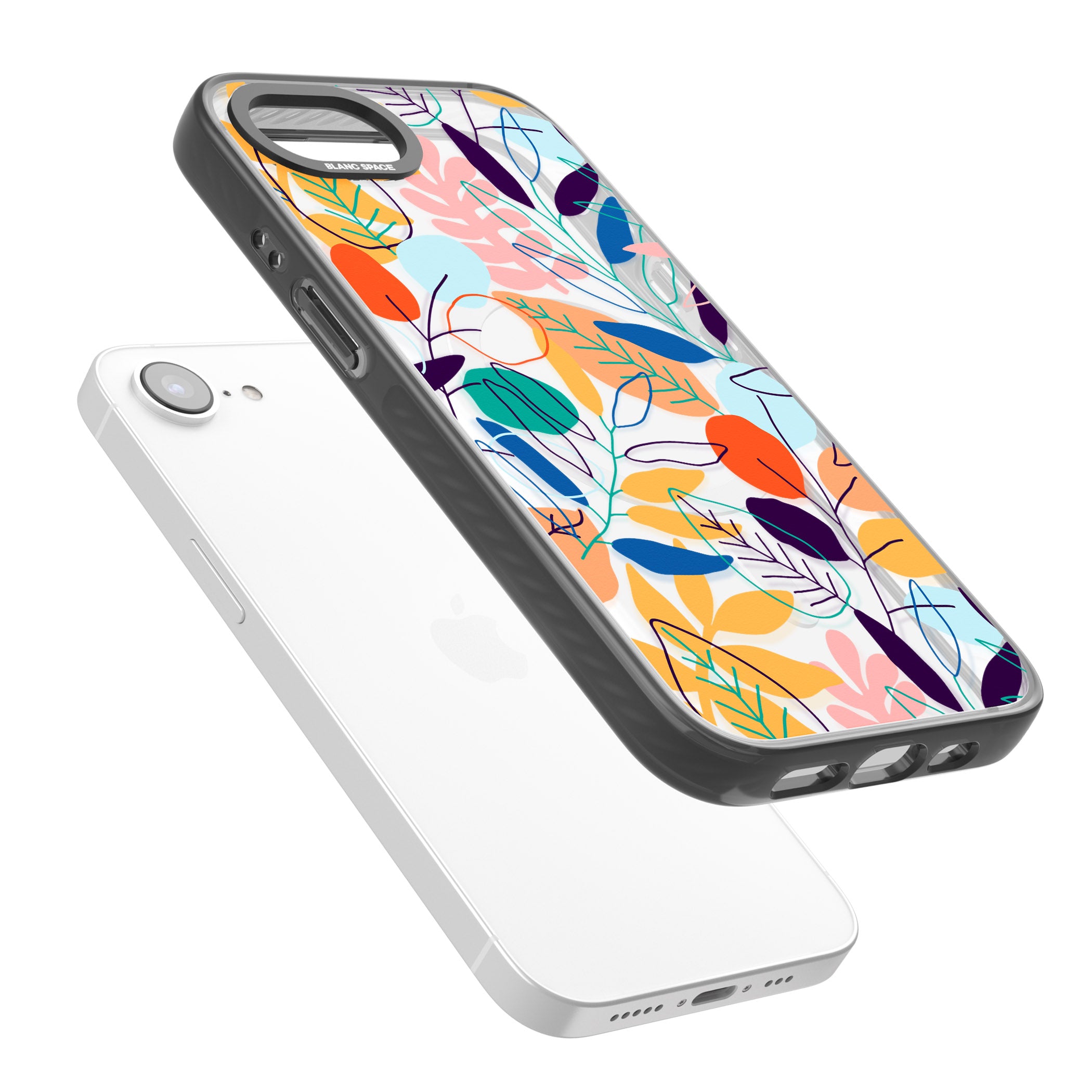 Abstract Line Drawn Leaves