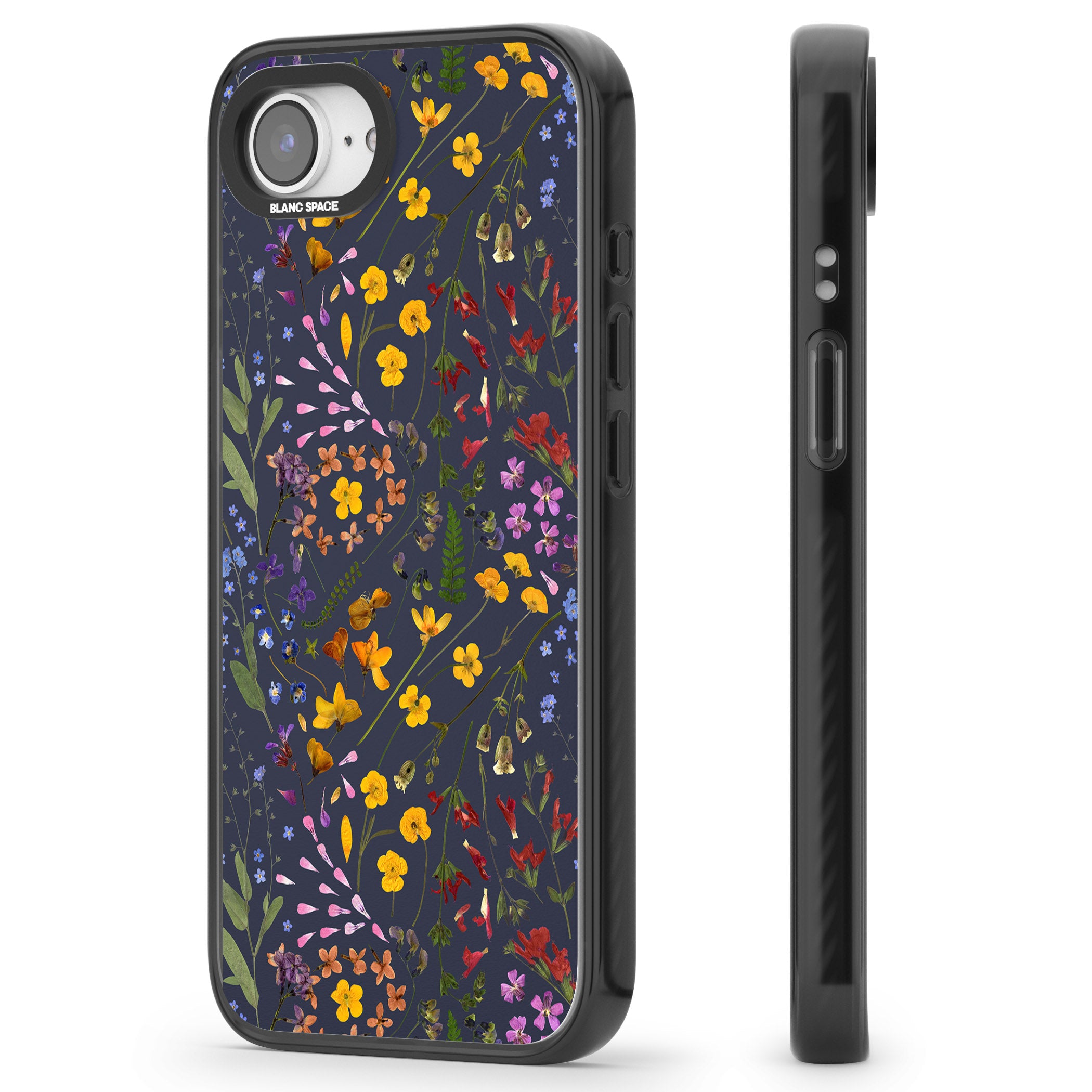 Wildflower Leaves Cluster Navy