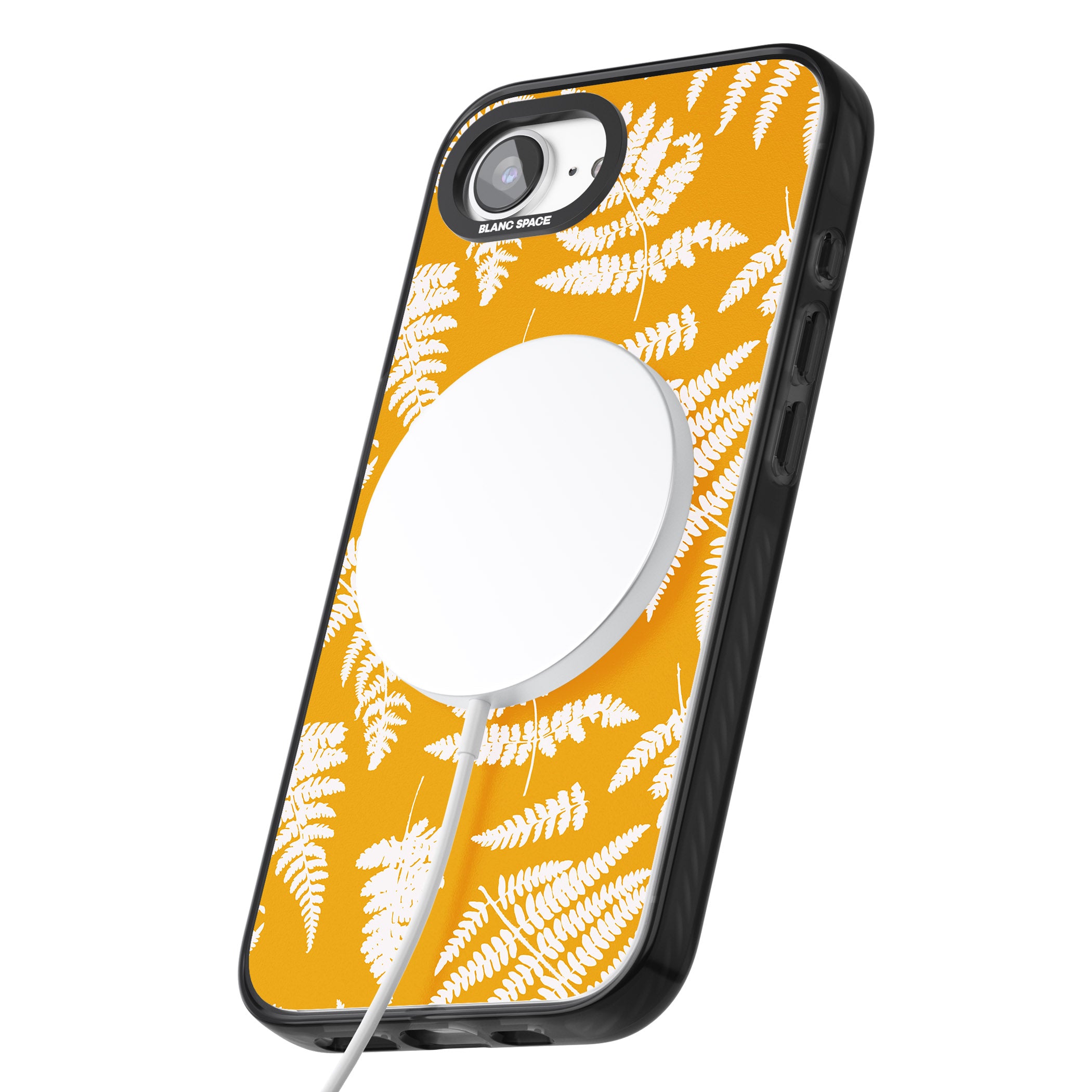 Fern Pattern On Yellow