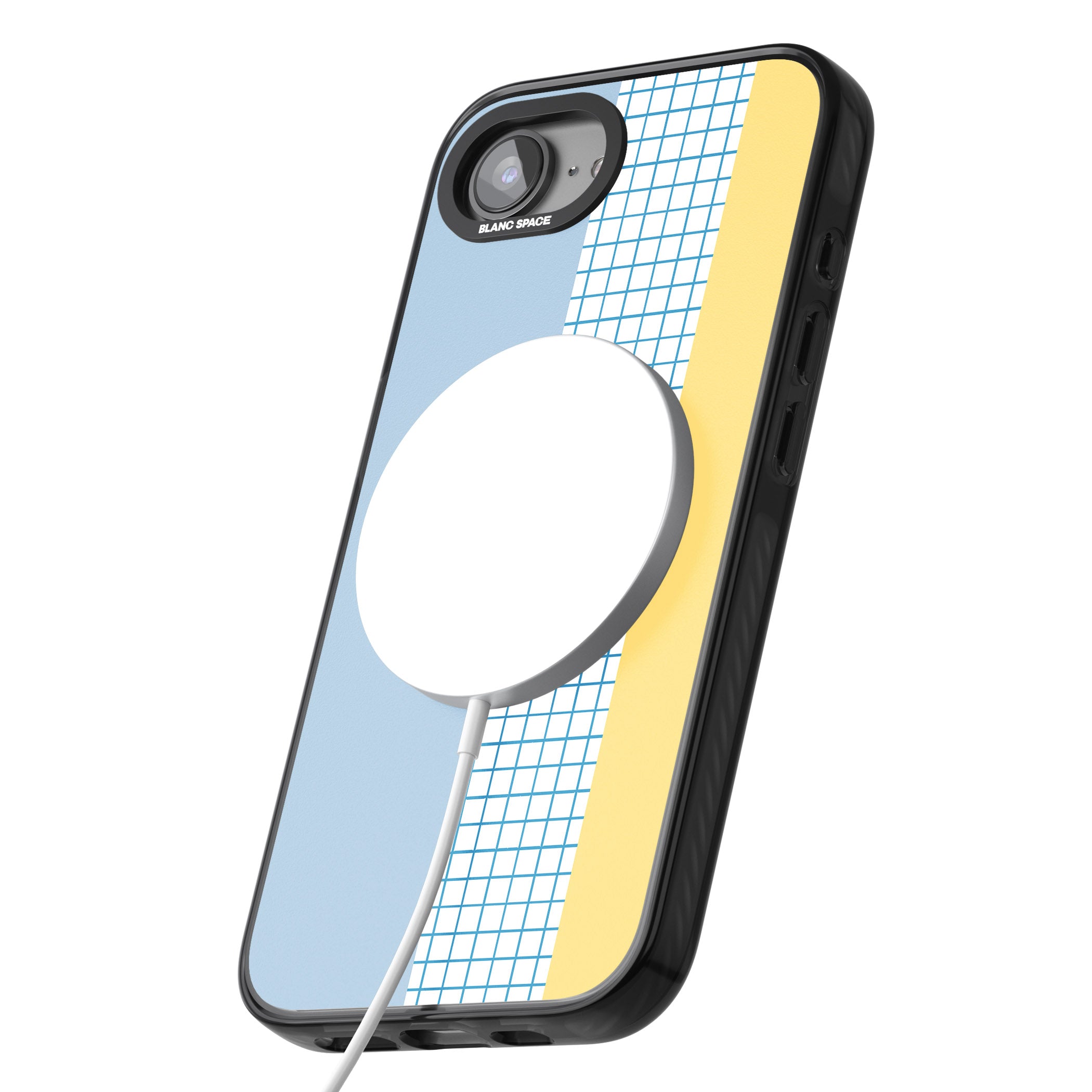 Abstract Grid Blue & Yellow