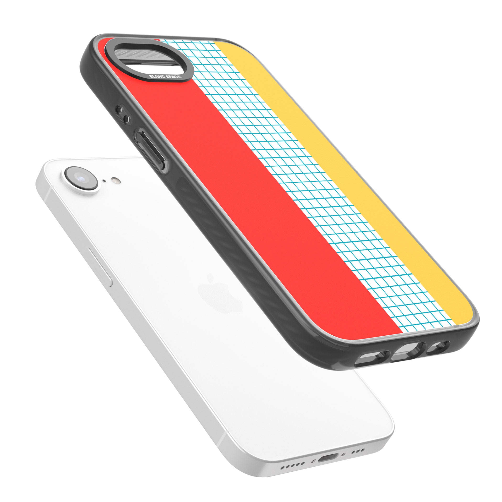 Abstract Grid Red, Blue, Yellow