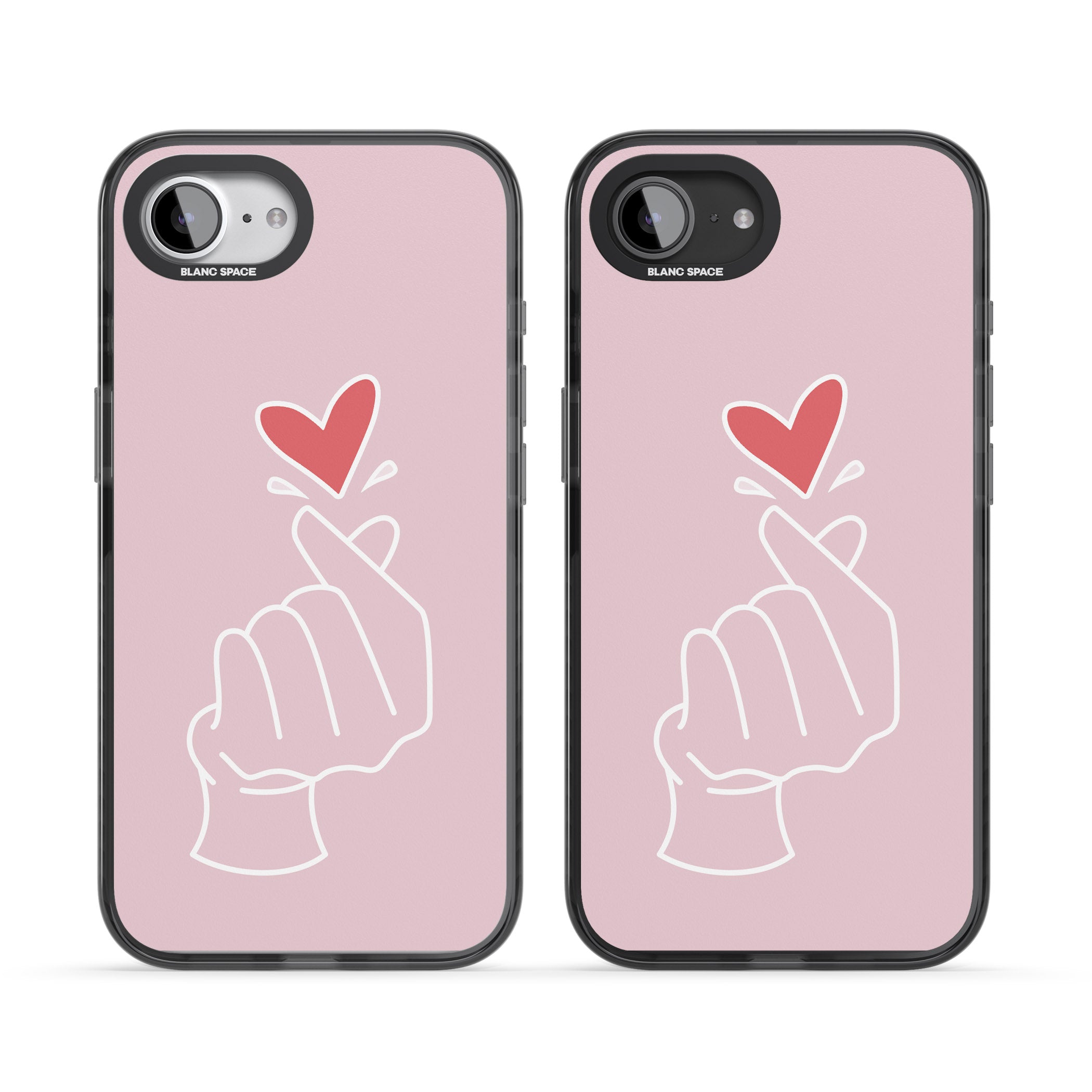 Pink Heart Hand
