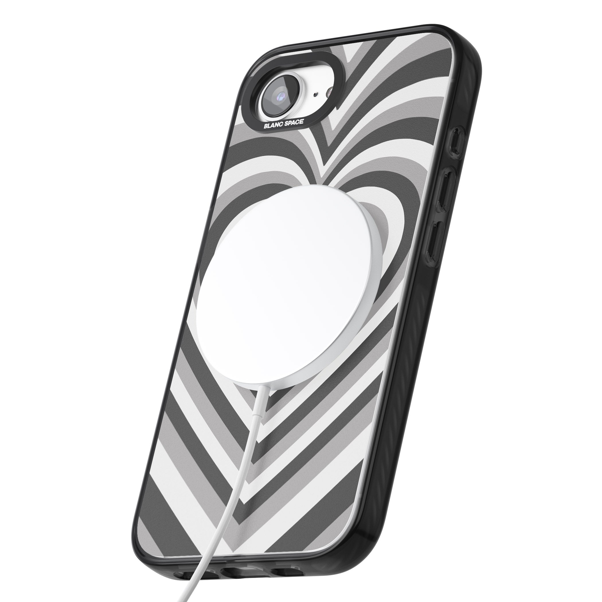 Monochrome Heart Illusion