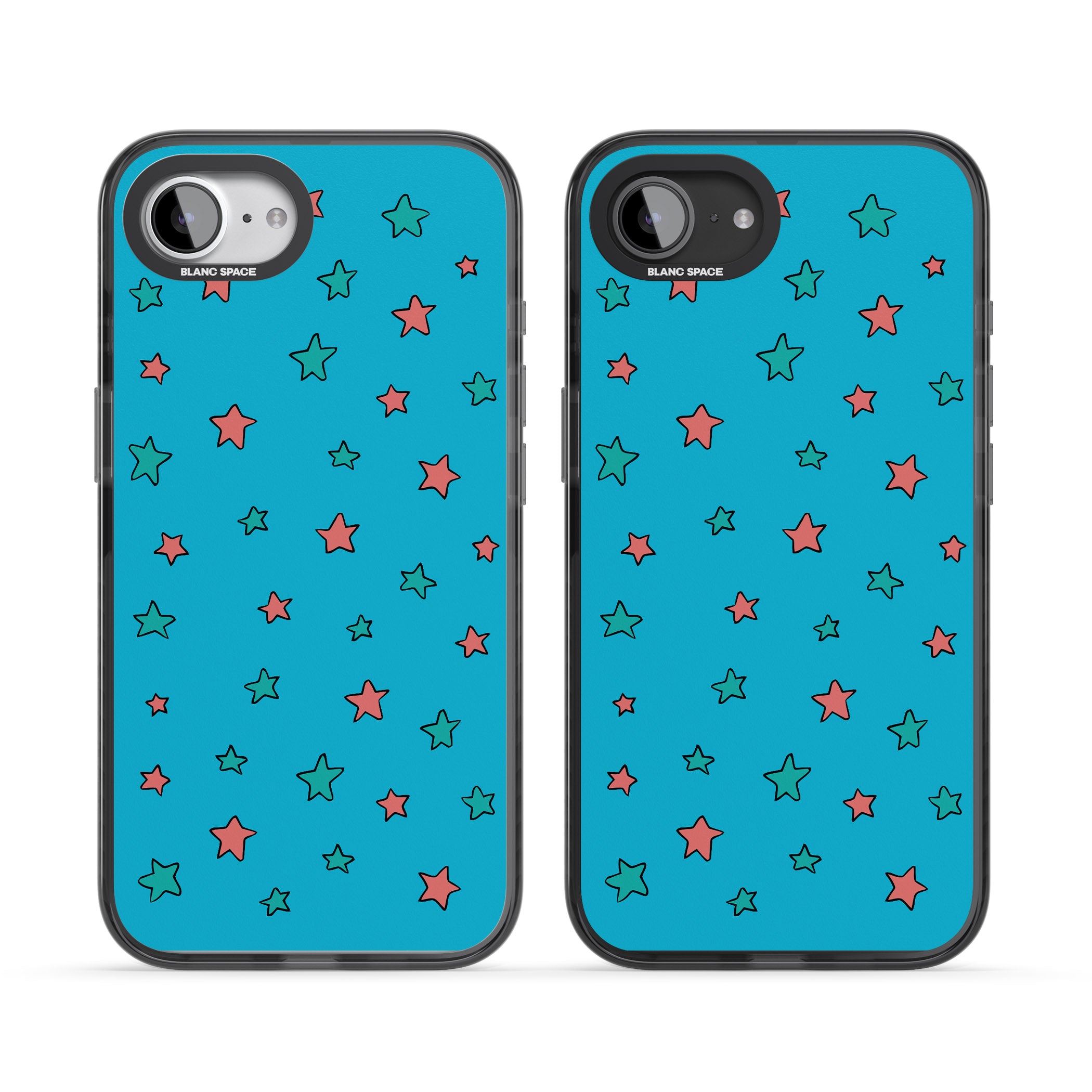 Blue Heartstopper Stars Pattern