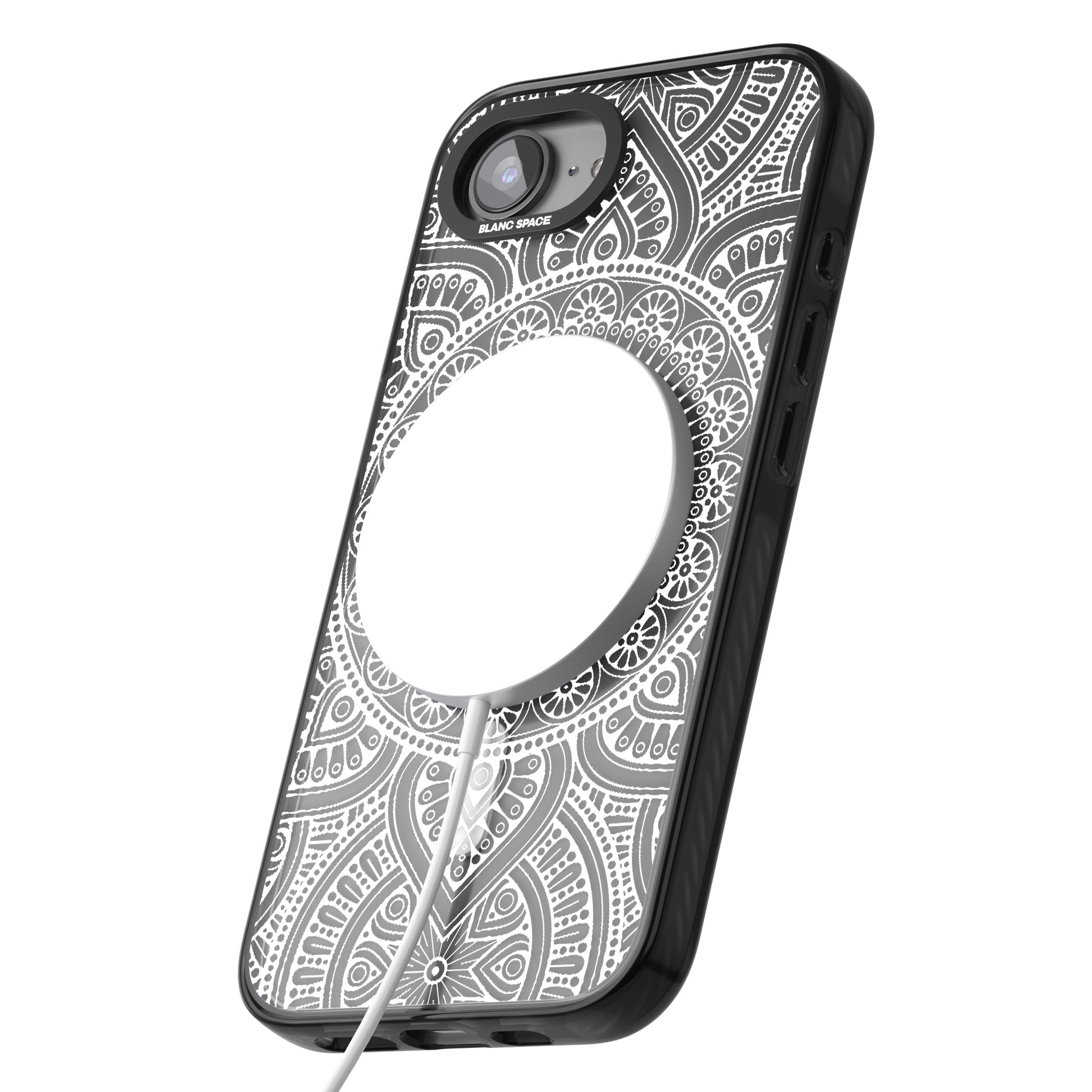 White Henna Flower Wheel