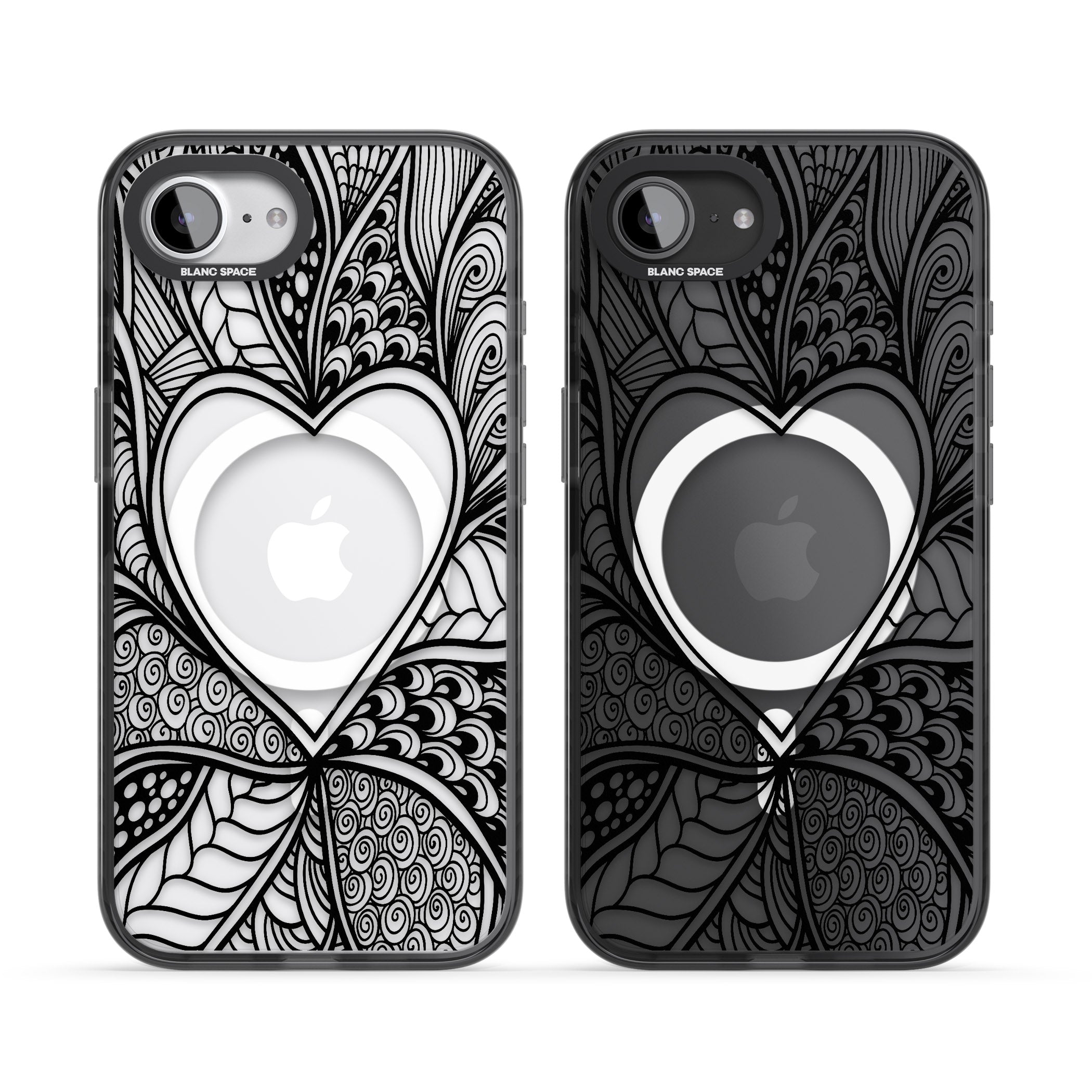 Black Henna Heart