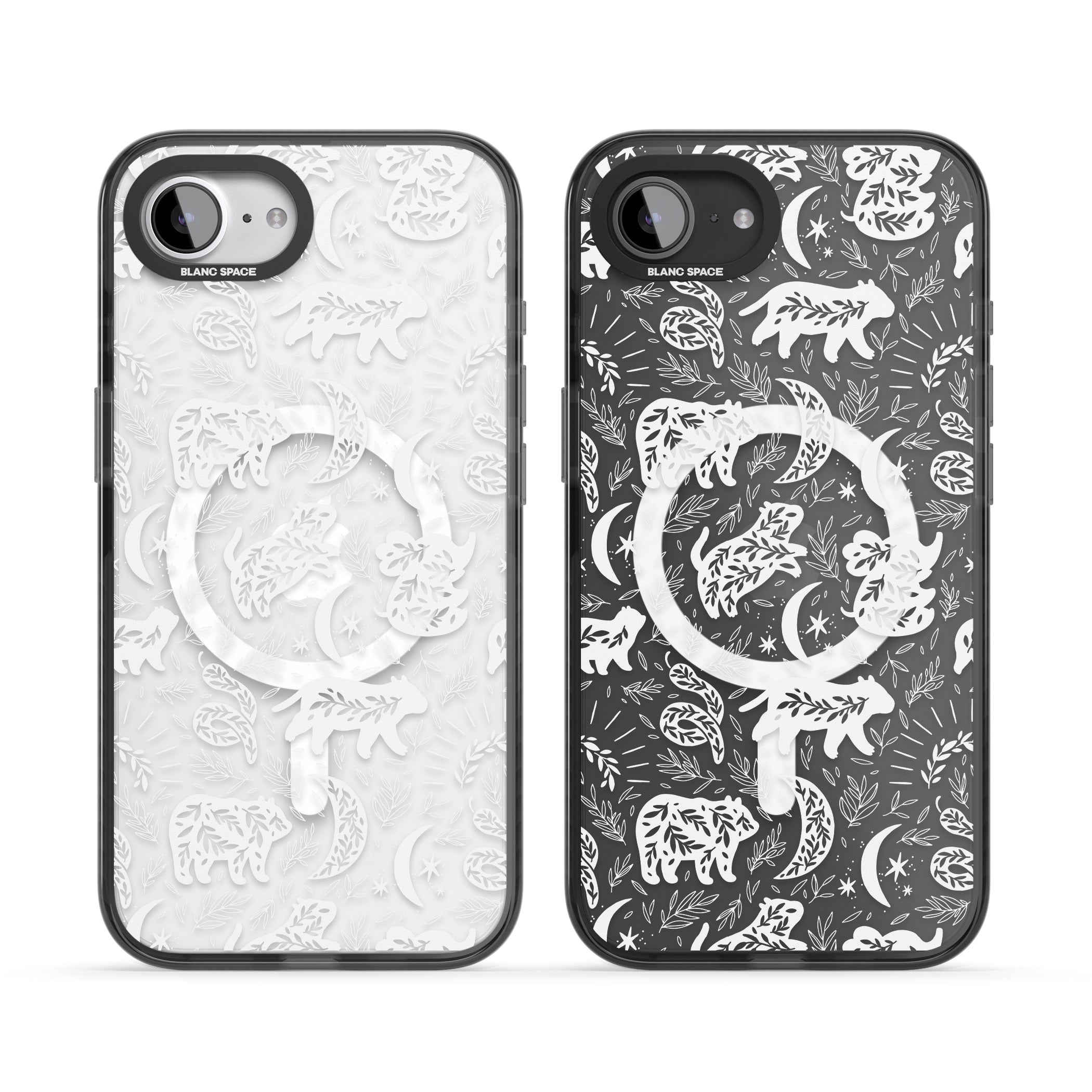 Forest Animal Silhouettes: White/Clear