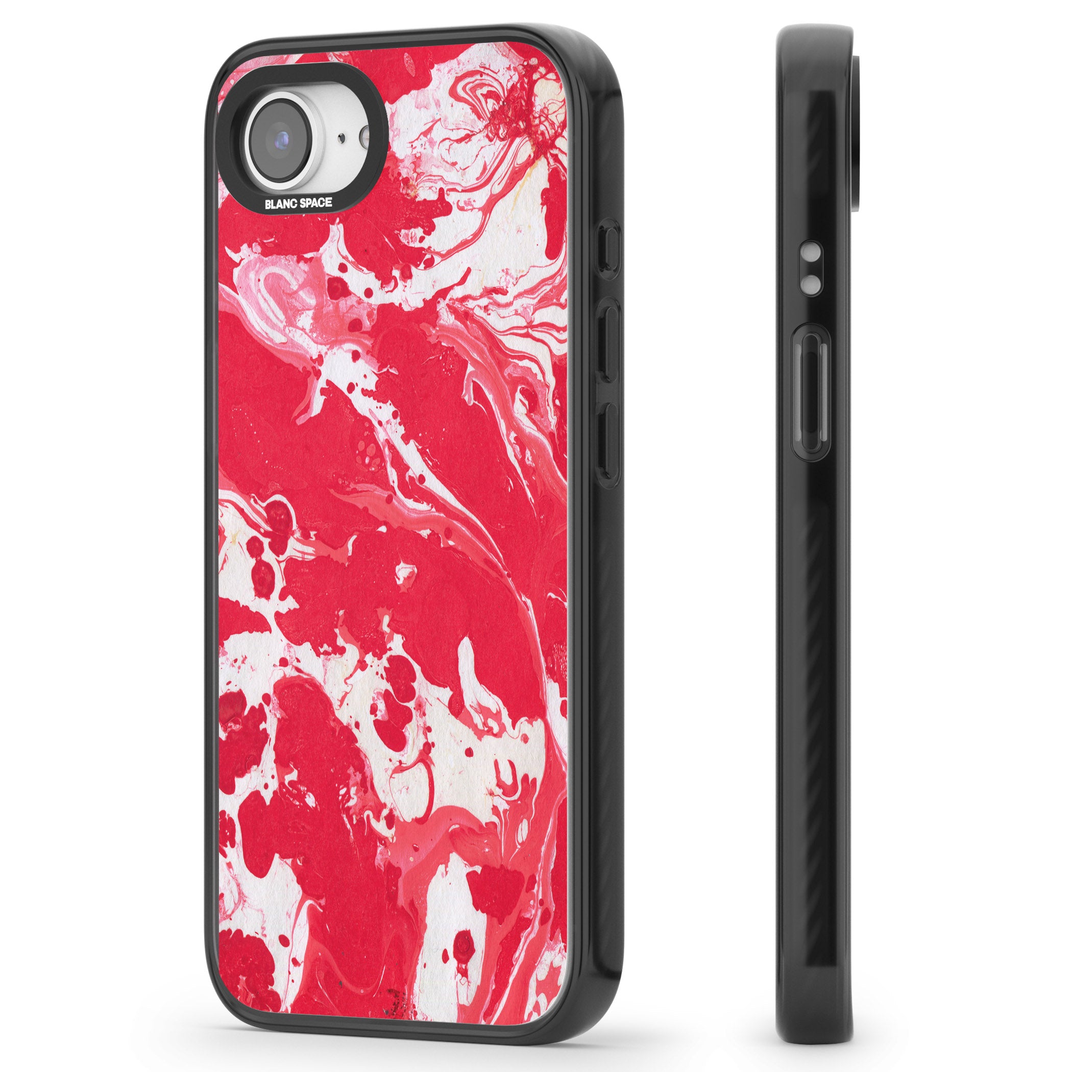 Red & White Marbled