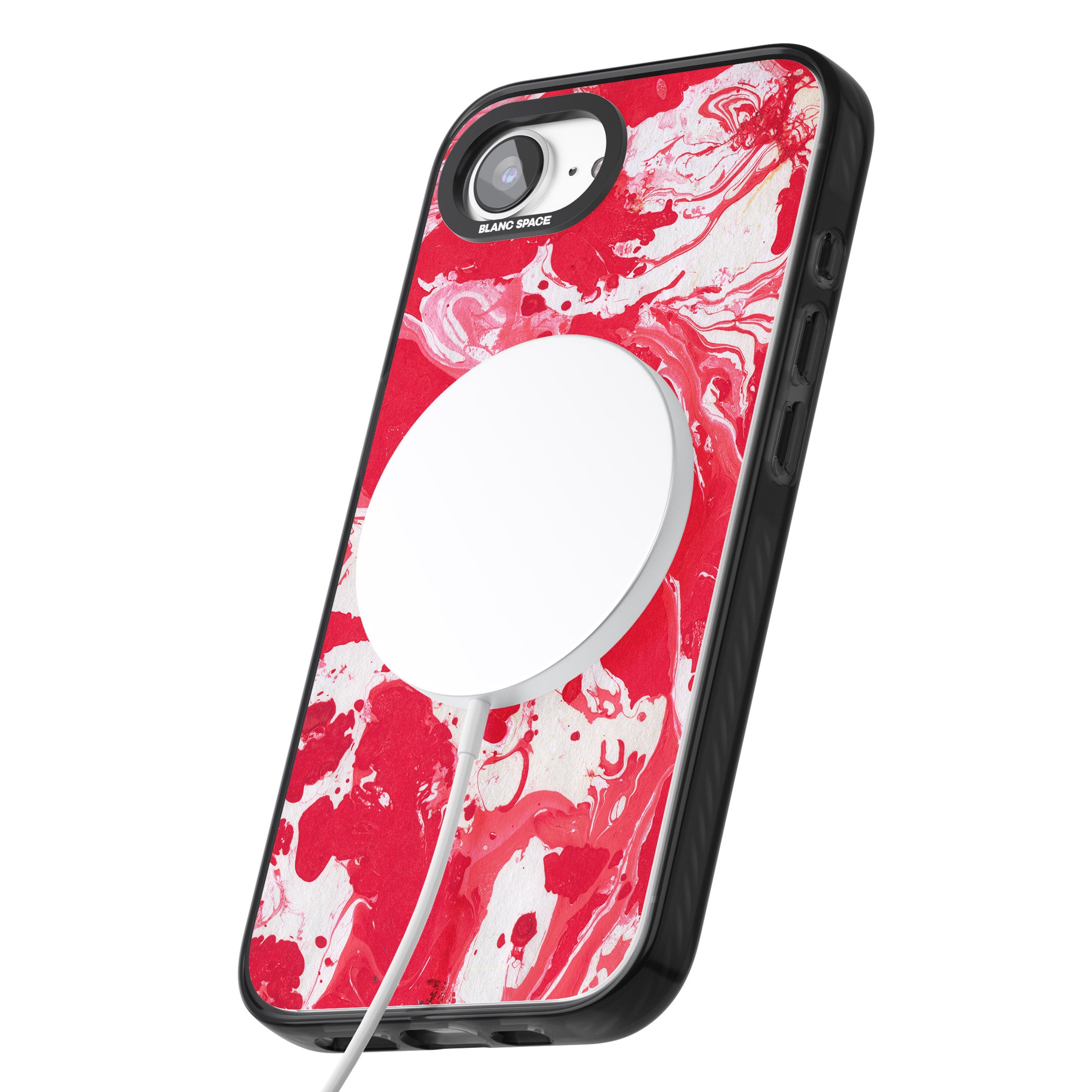 Red & White Marbled