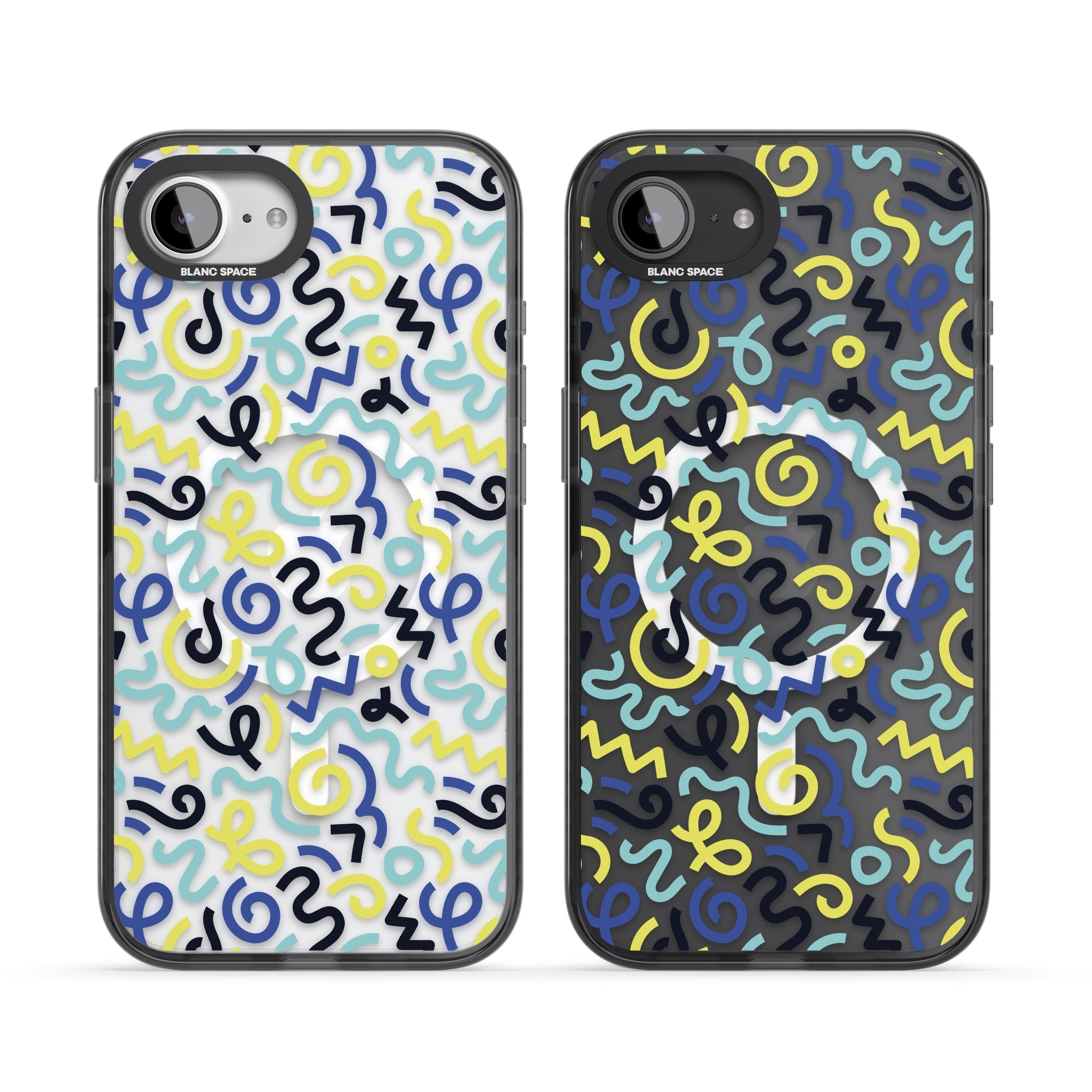 Blue & Yellow Memphis Retro