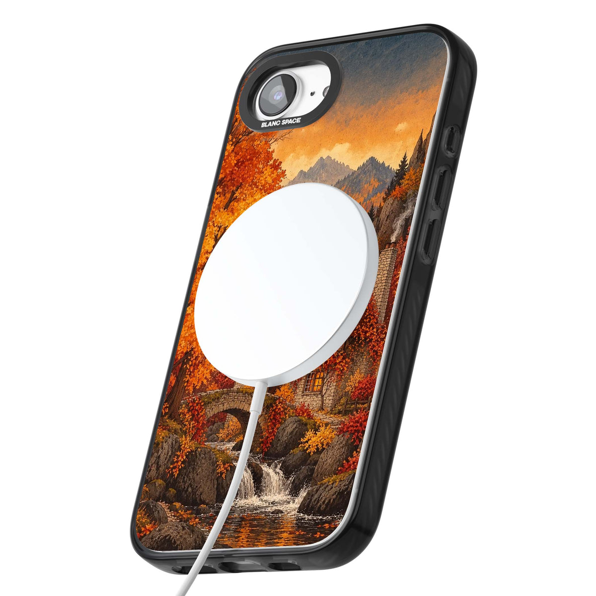 Auburn Cottage iPhone case | Black Impact Magsafe case for iPhone 16e, iPhone 17e