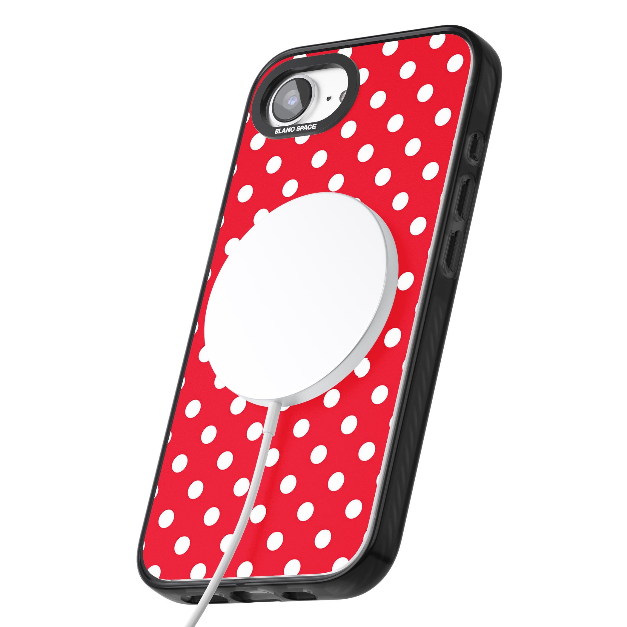 Designer Lava Red Polka Dot
