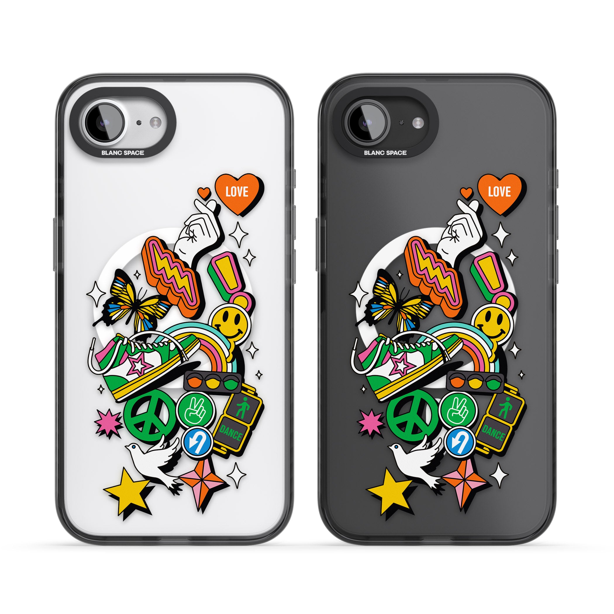 Nostalgic Sticker Collage