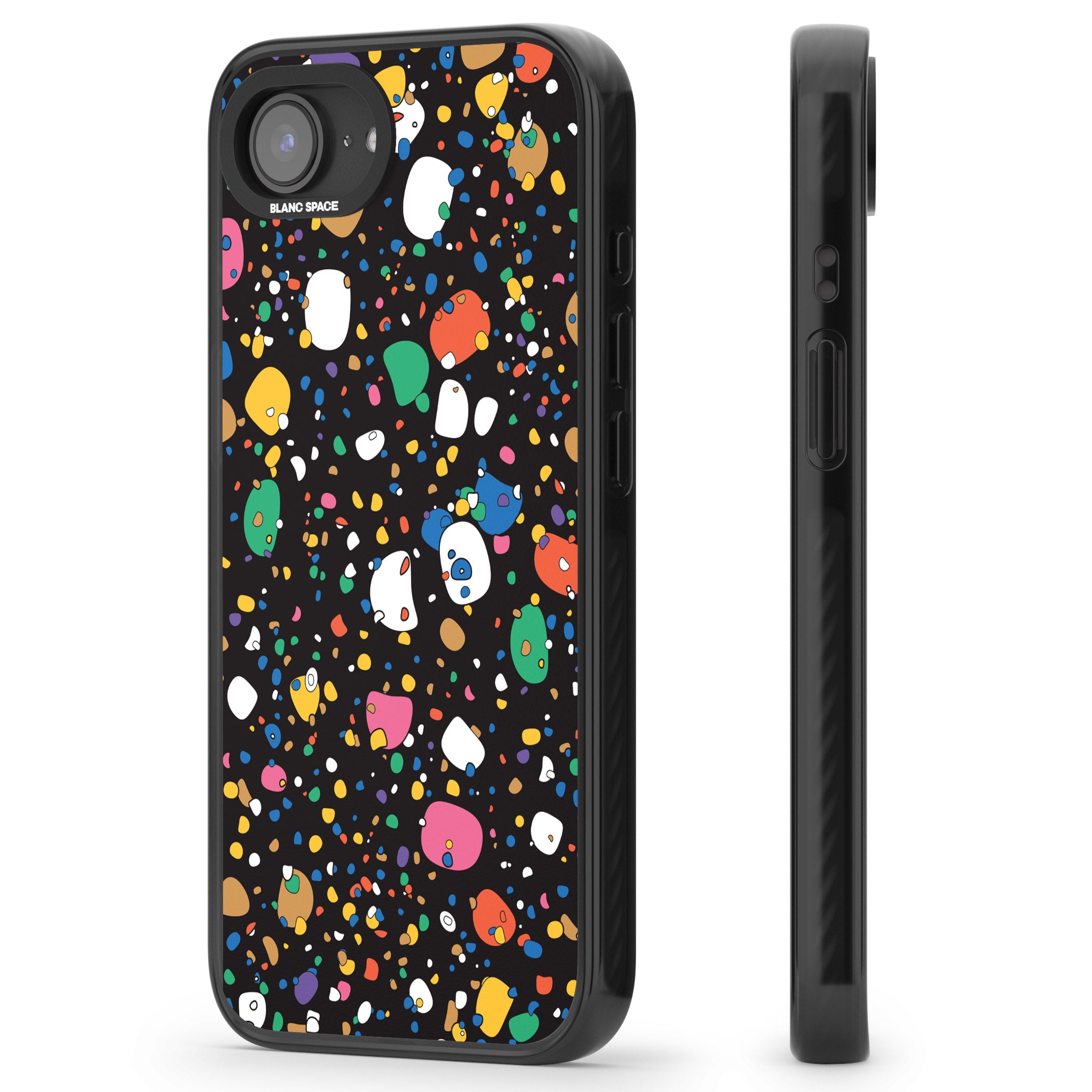 Colourful Confetti Pebbles (Black)