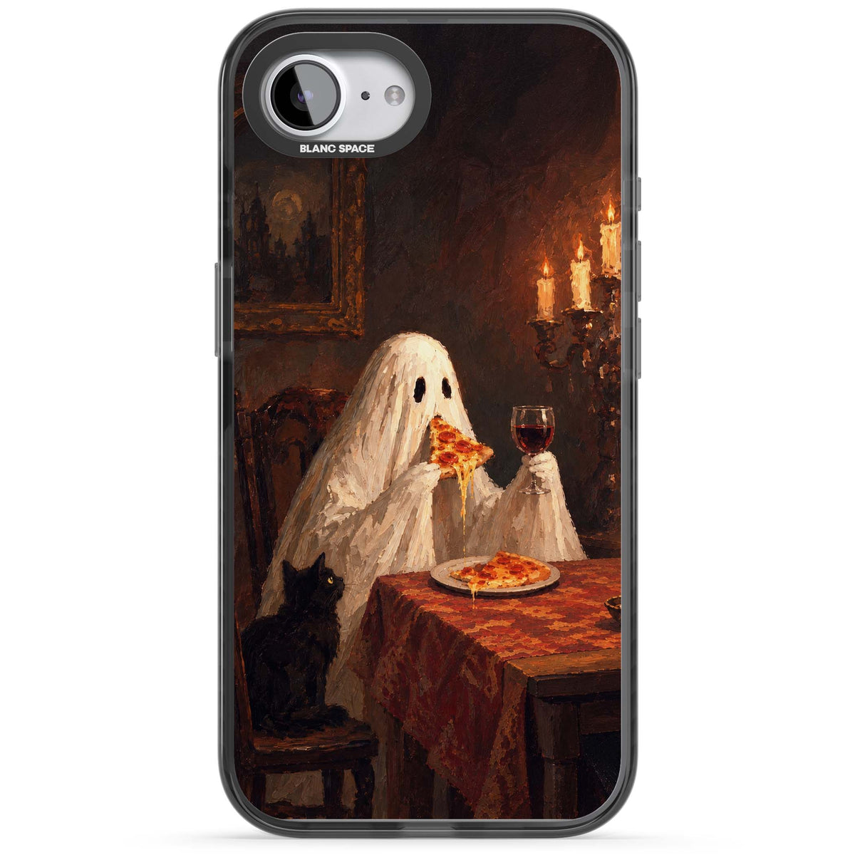 Lonely Night In art iPhone case | Black Impact case for iPhone 16e, iPhone 17e