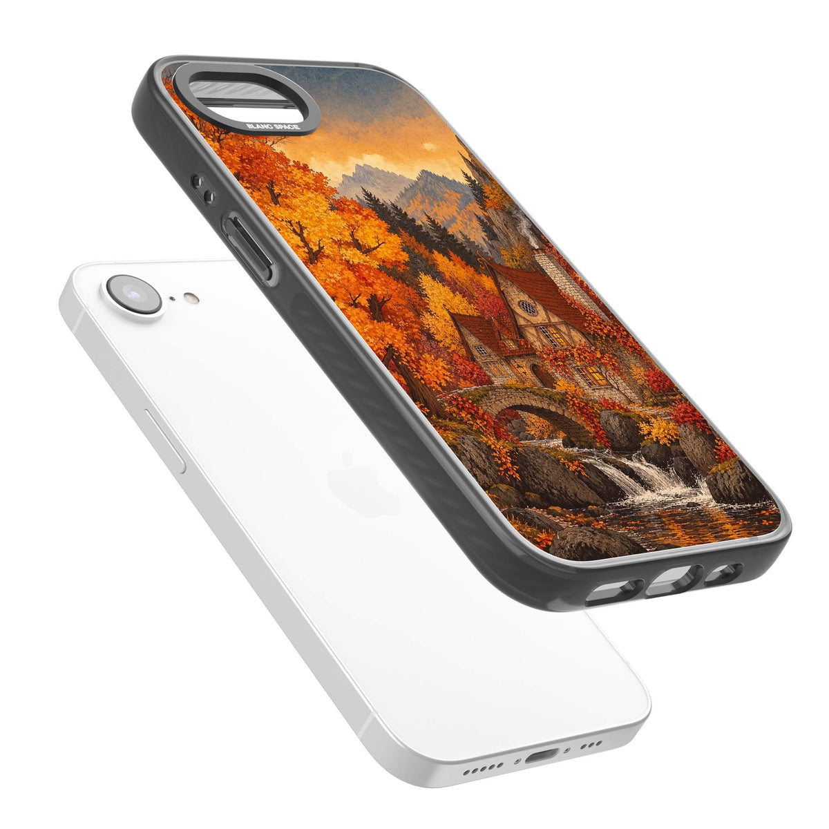 Auburn Cottage iPhone case | Black Impact case for iPhone 16e, iPhone 17e