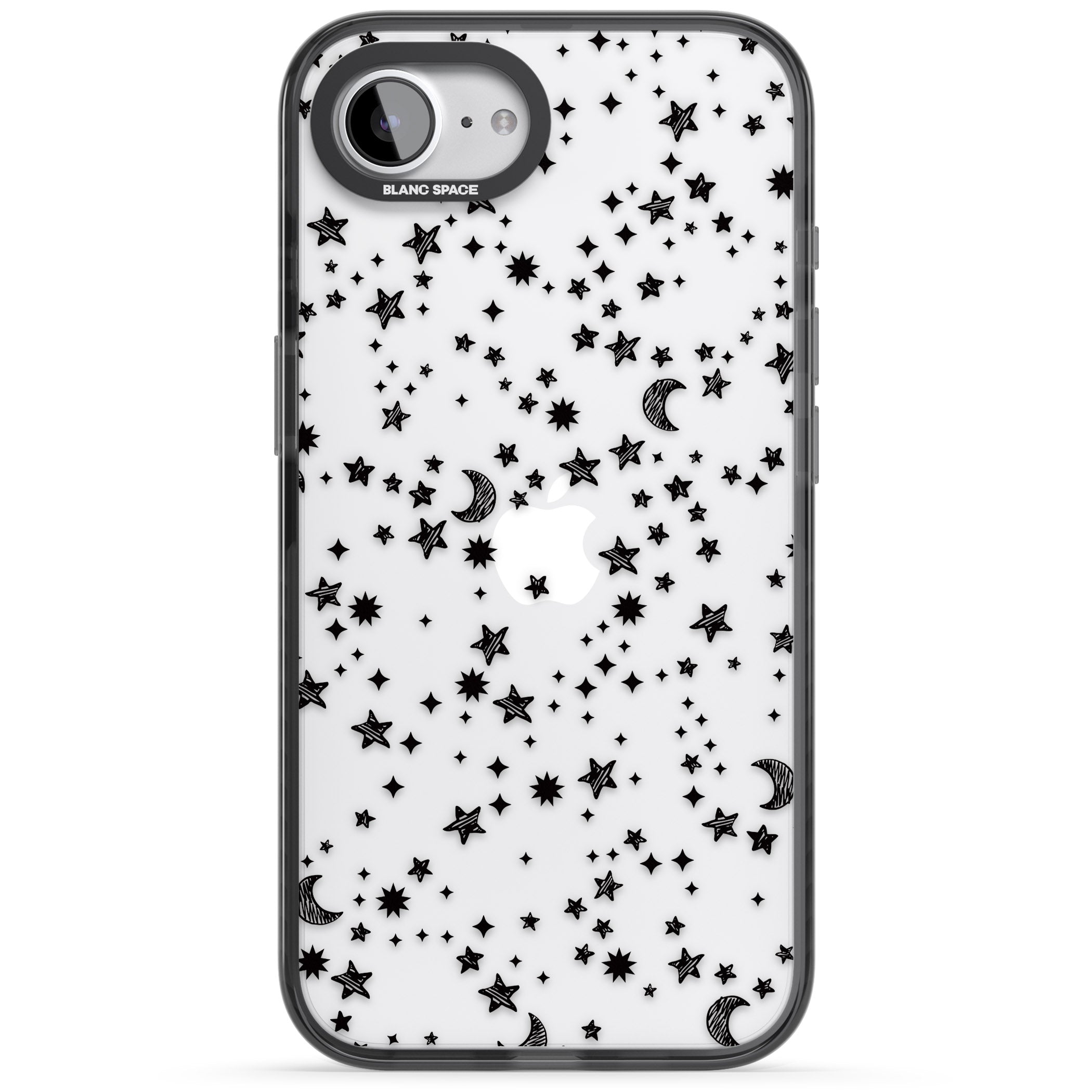 Black Cosmic Galaxy Pattern