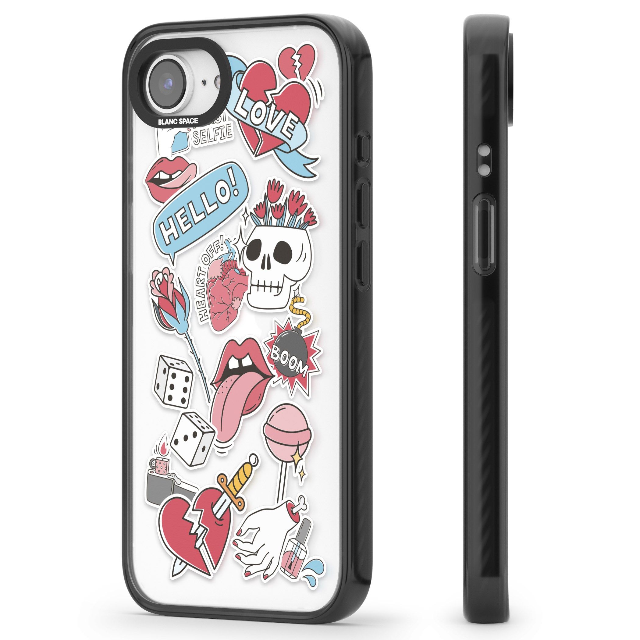 Skull & Flowers Stickers