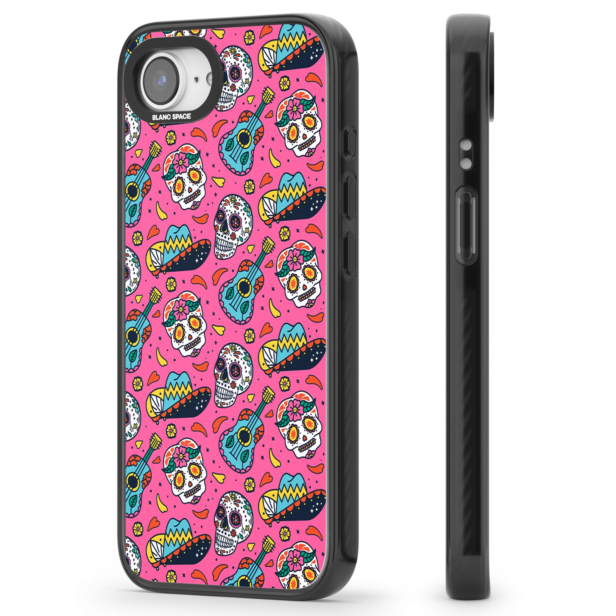 Pink Day Of The Dead Pattern