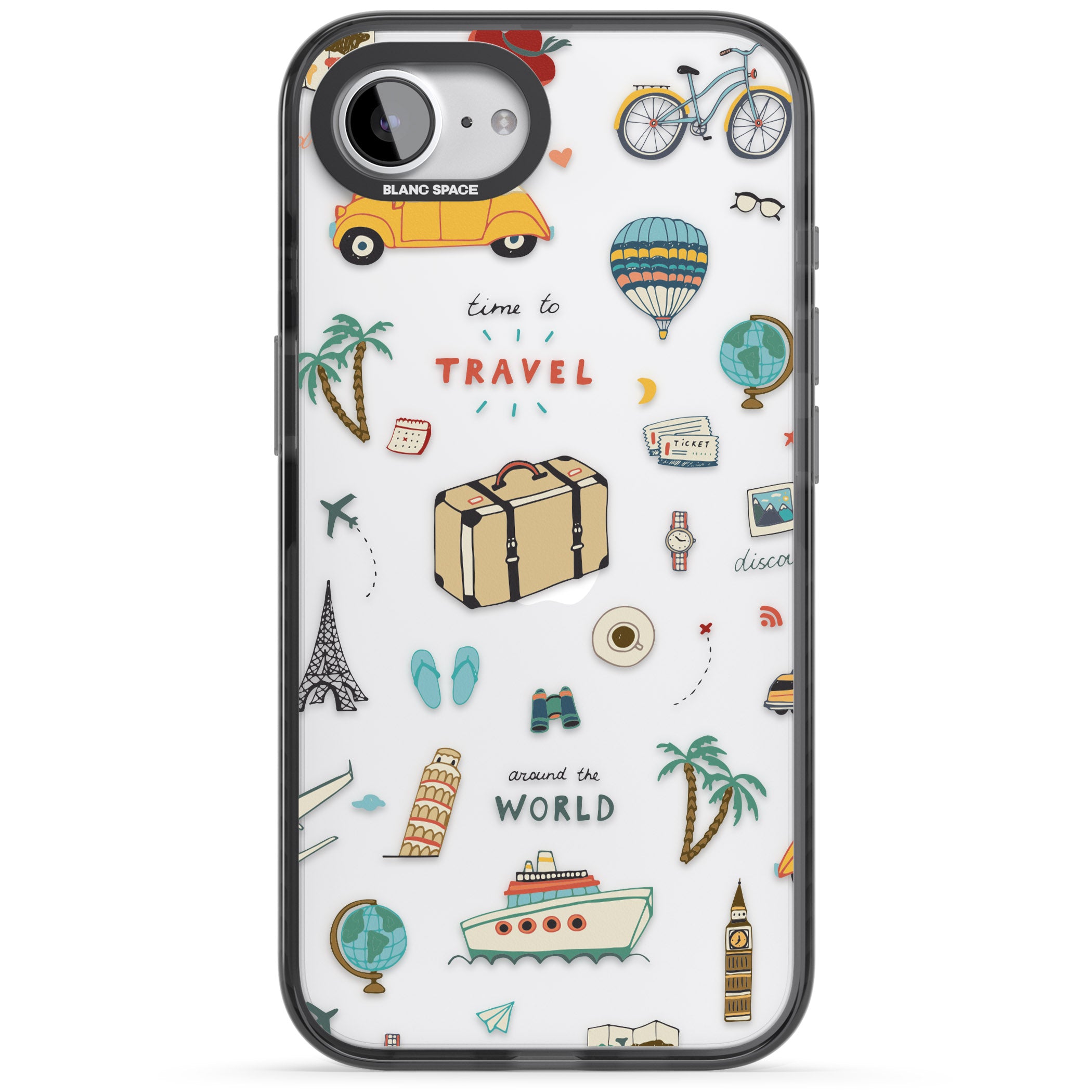 Cute Travel Pattern Transparent