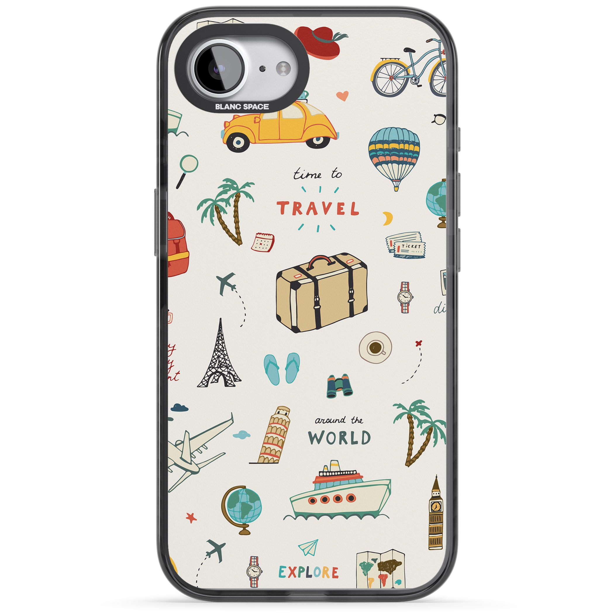 Cute Travel Pattern Cream