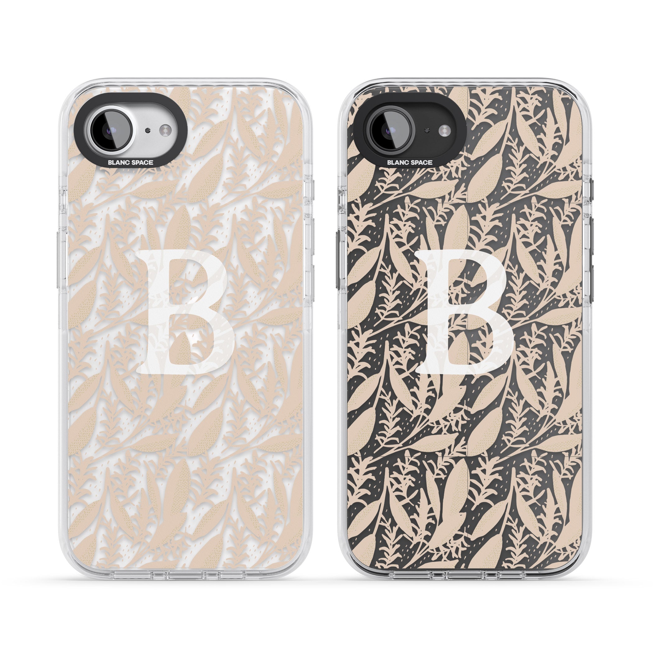Personalised Monogram Subtle Abstract Floral