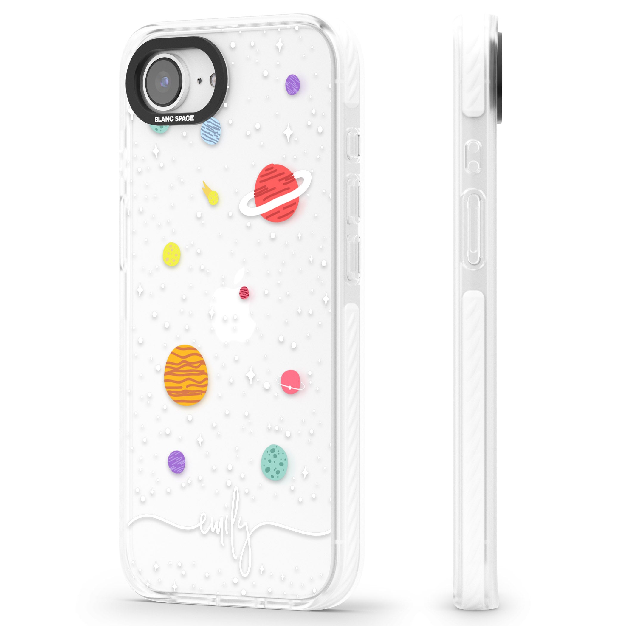 Personalised Cute Cartoon Planet (Clear)