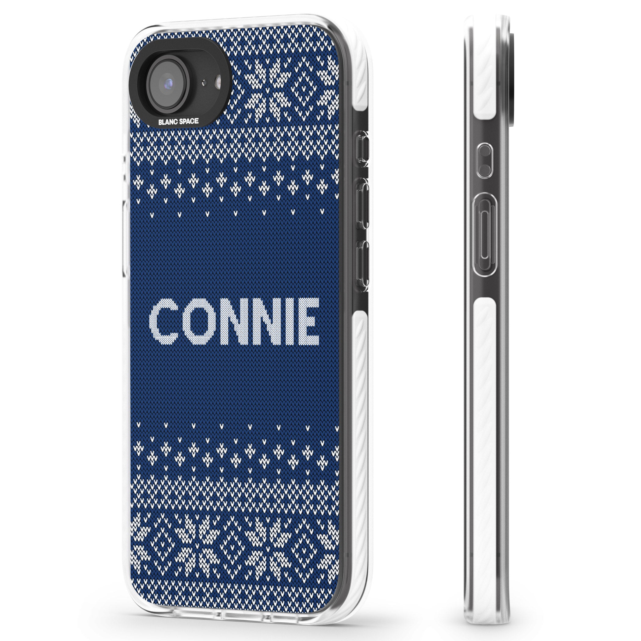 Personalised Blue Knitted Christmas