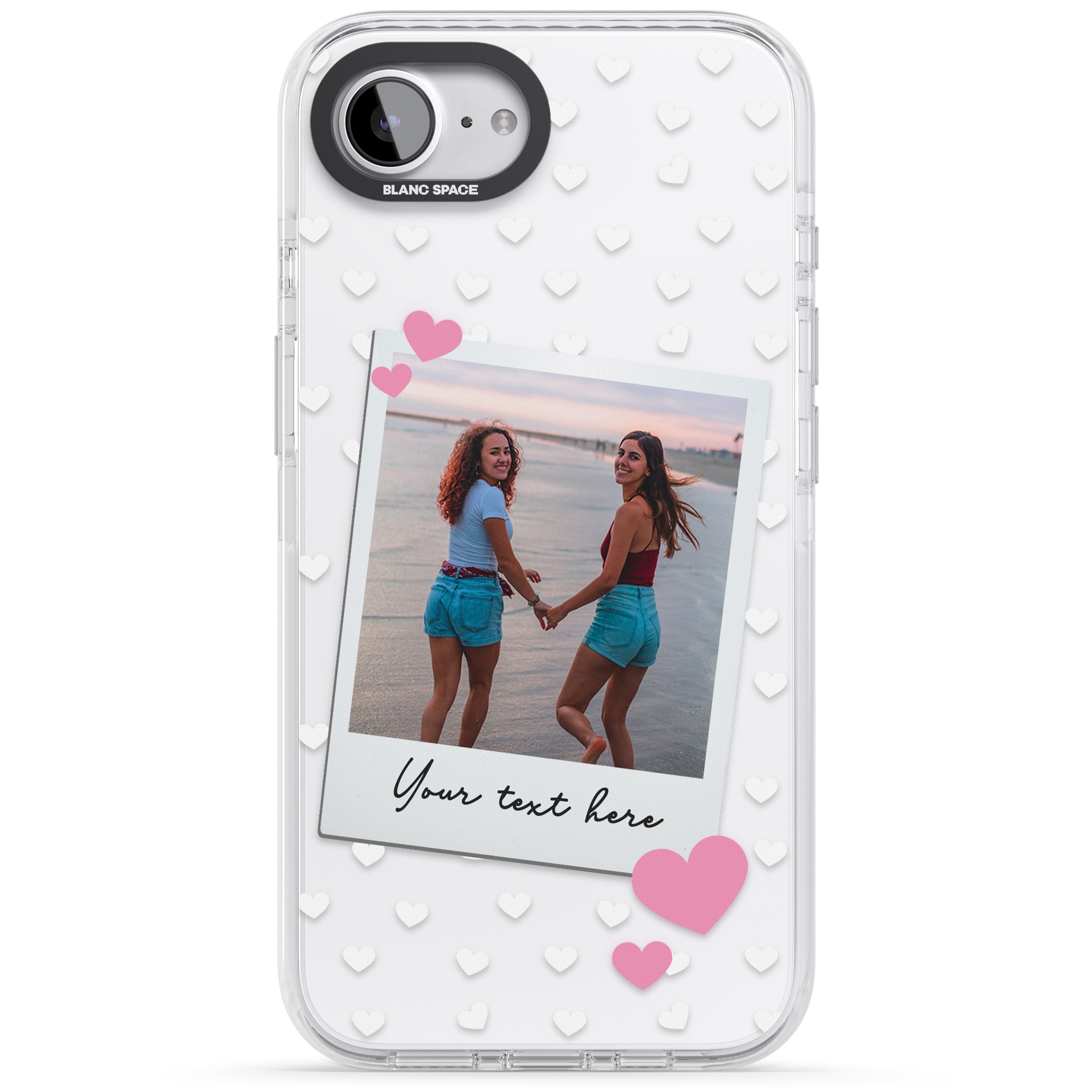 Personalised Hearts Instant Camera Photo