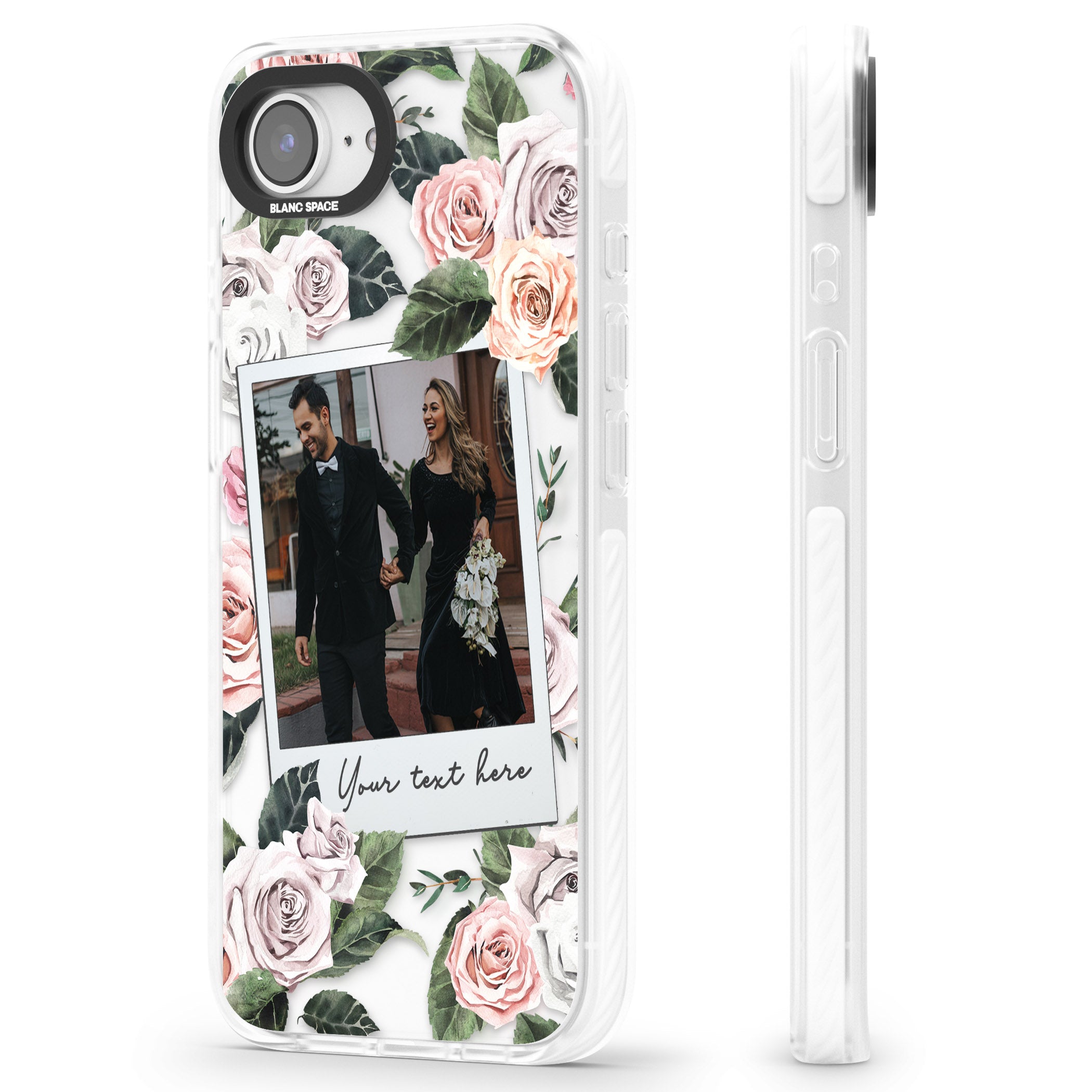 Personalised Floral Instant Camera Photo