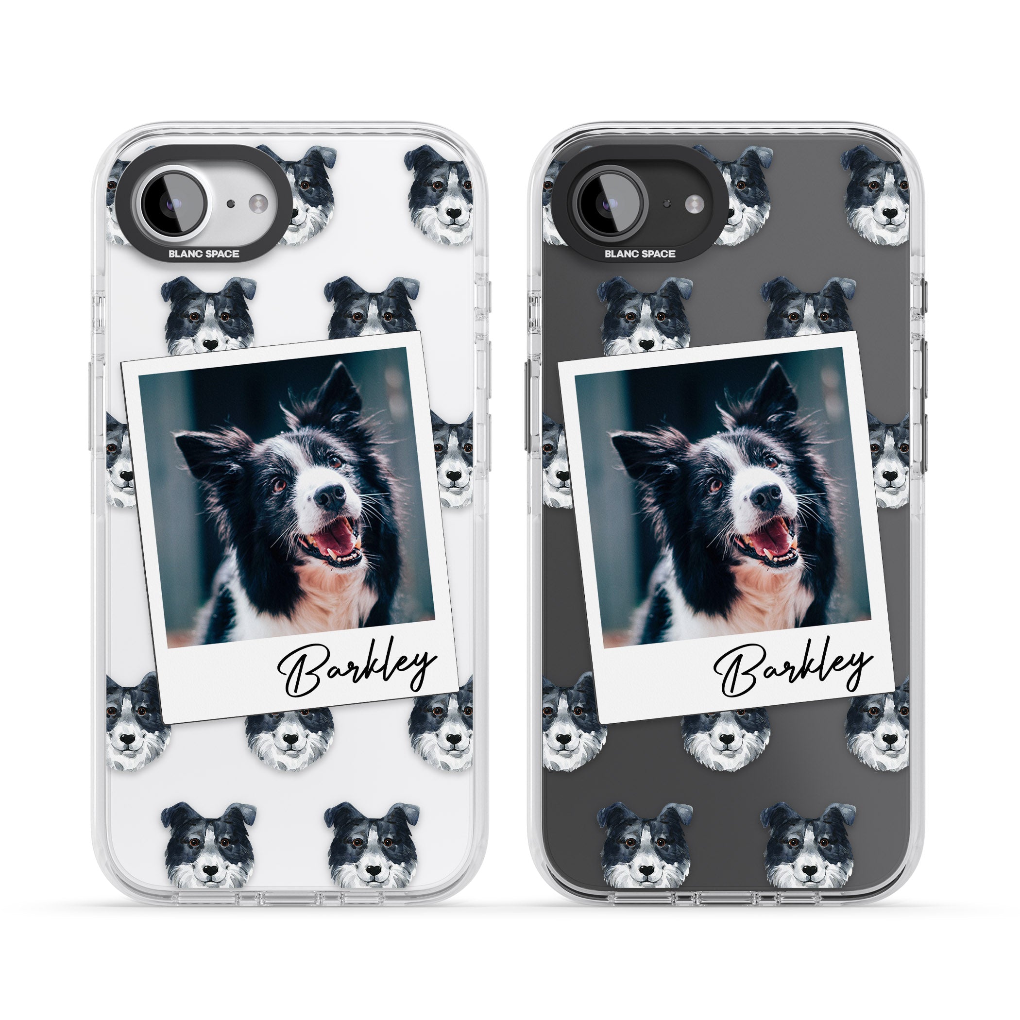Personalised Border Collie Instant Camera Photo