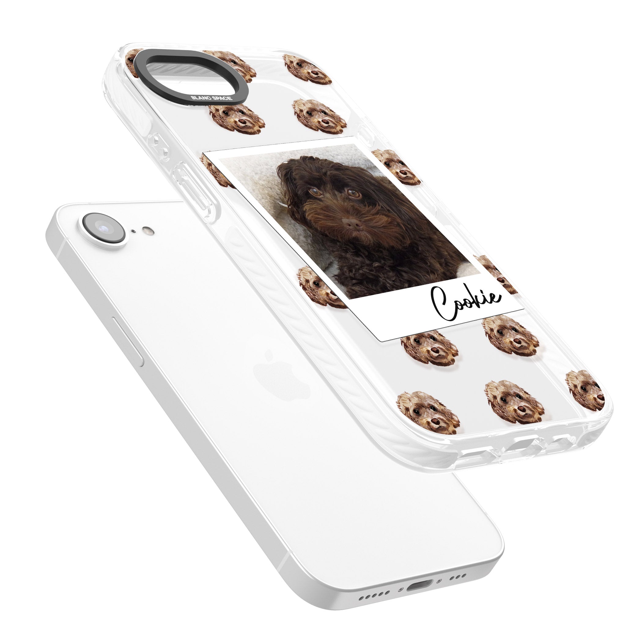 Personalised Brown Cockapoo Instant Camera Photo