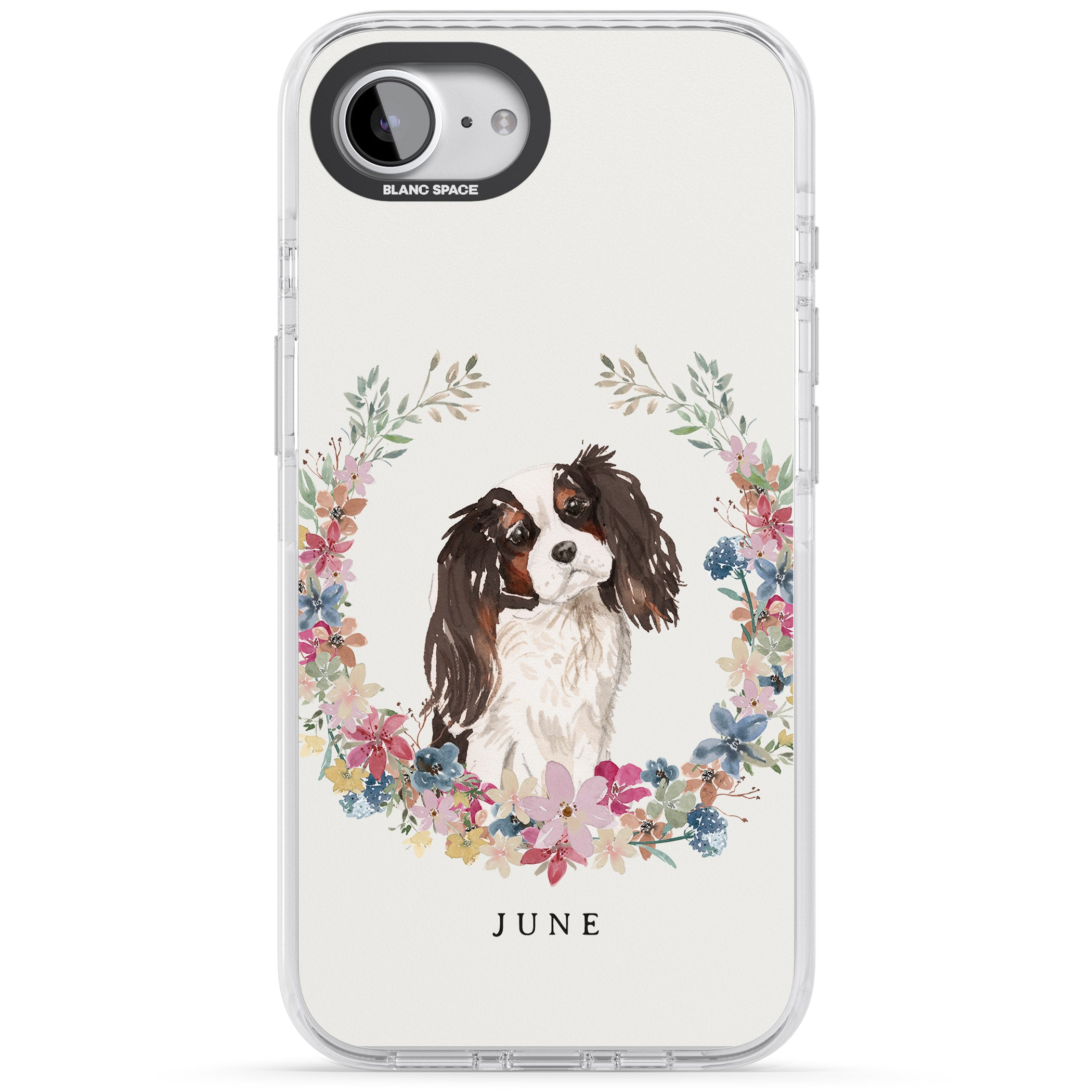Personalised King Charles Floral Portrait
