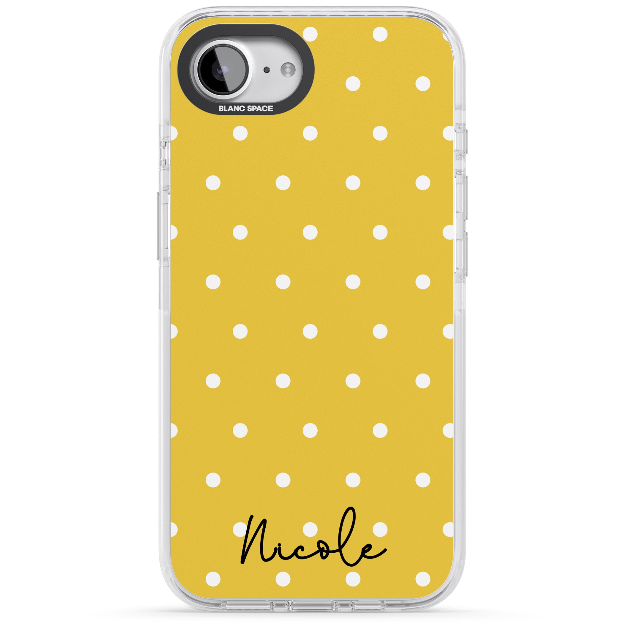 Personalised Yellow Polka Dot