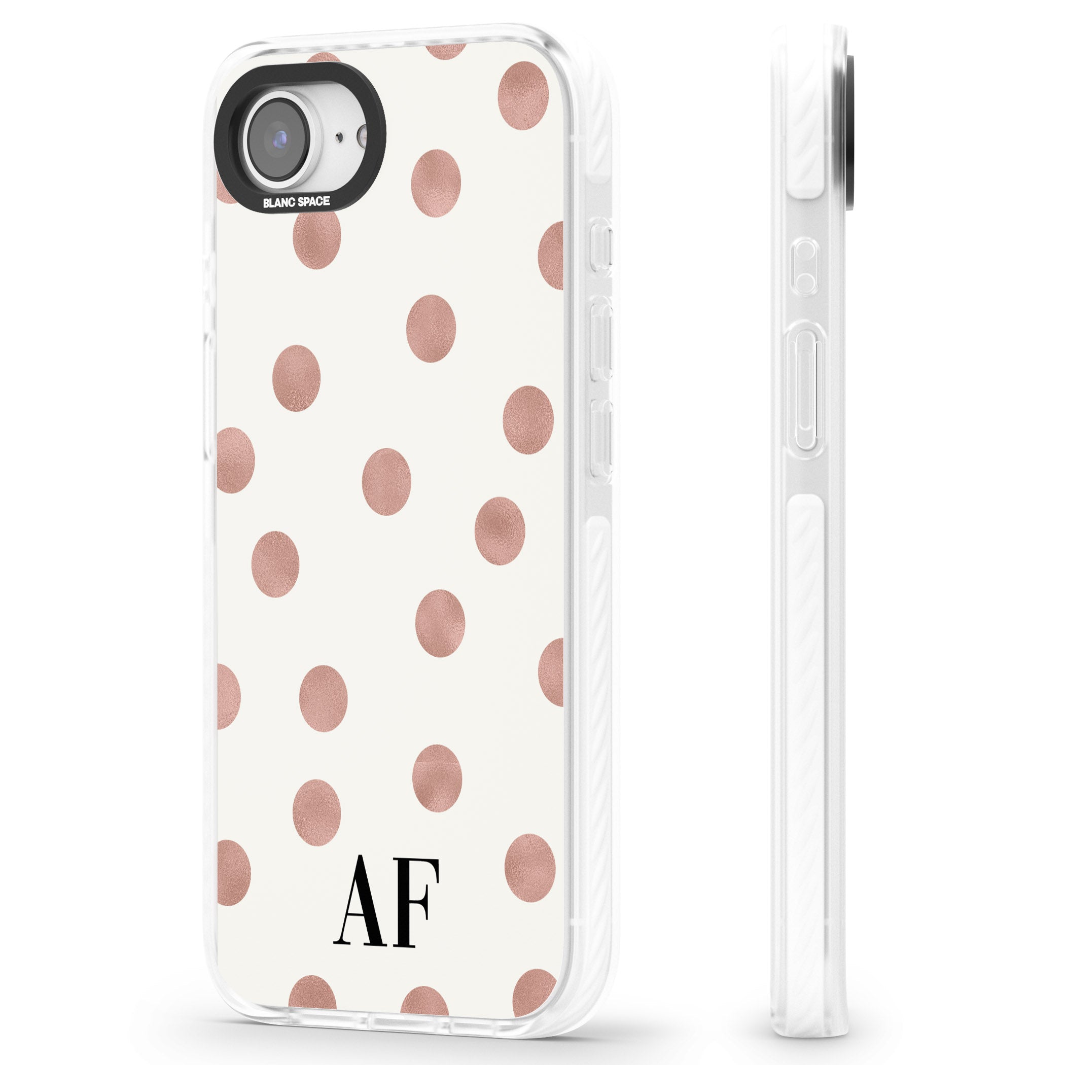 Personalised Rose Gold Dots & Initials