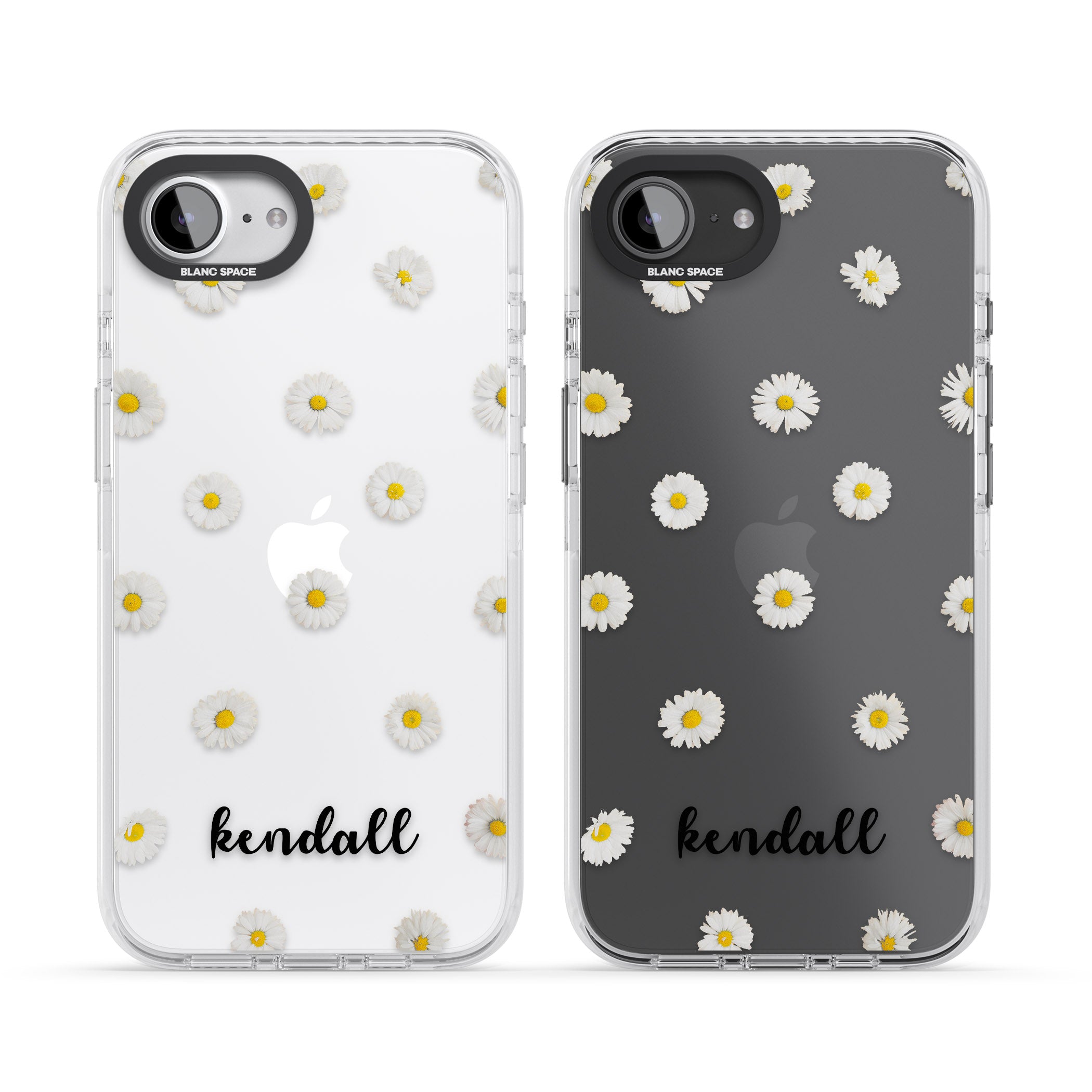 Personalised White Daisies & Cursive