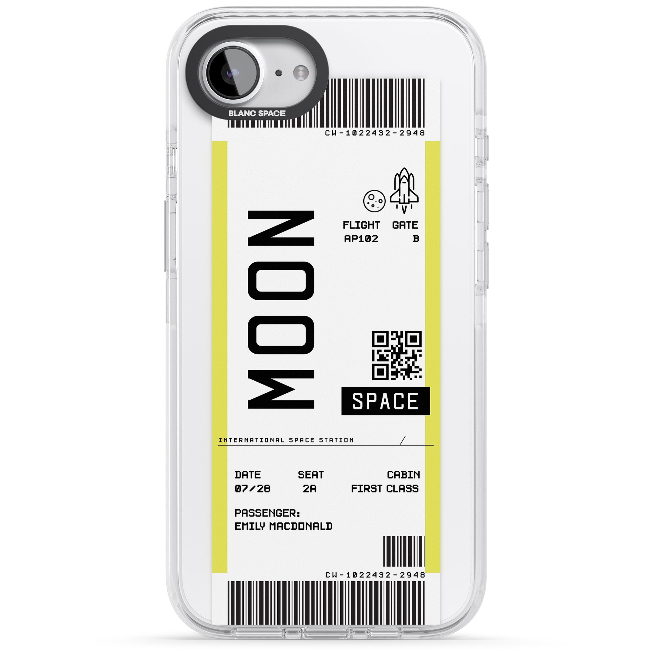 Personalised Moon Travel Ticket