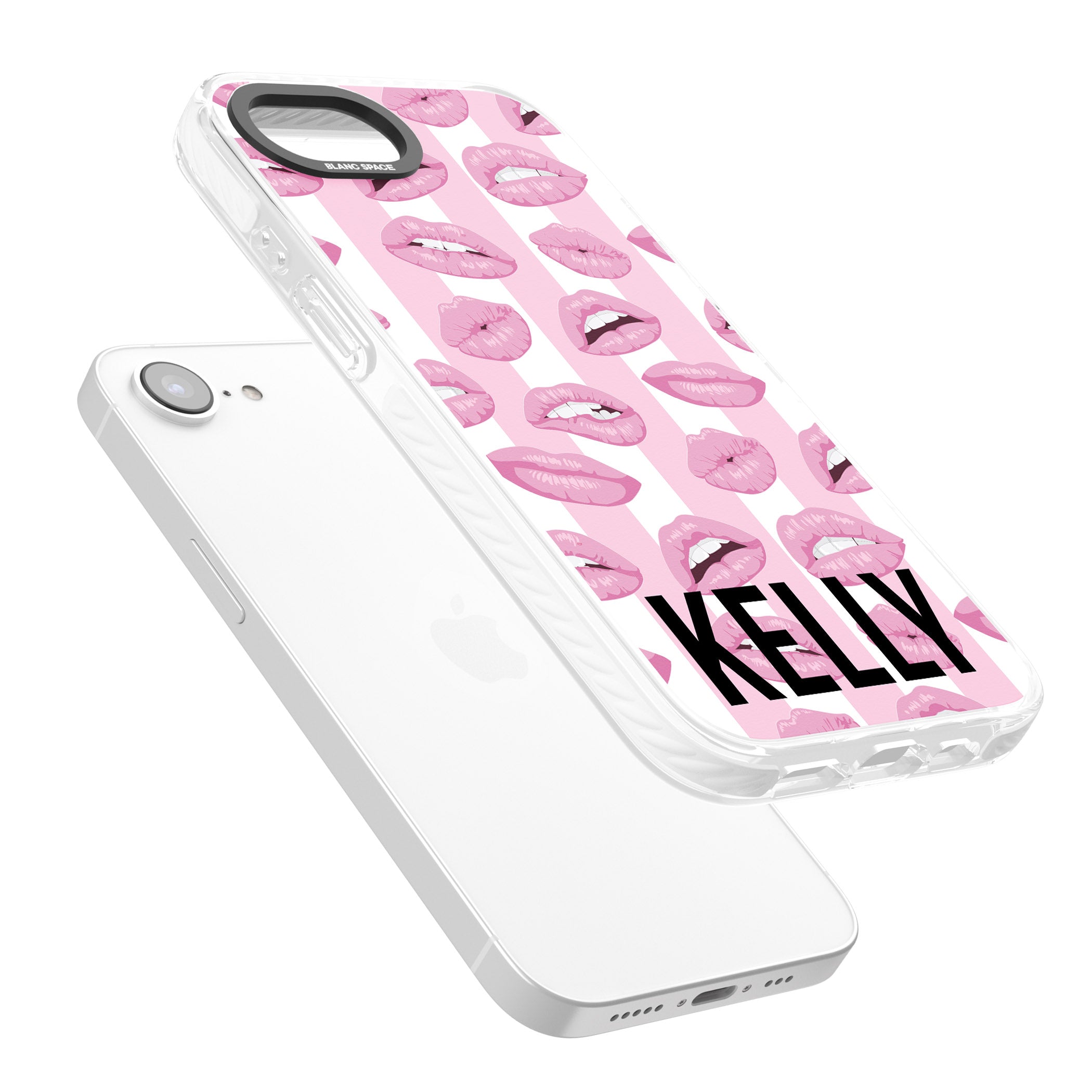 Personalised Pink Stripes & Lips