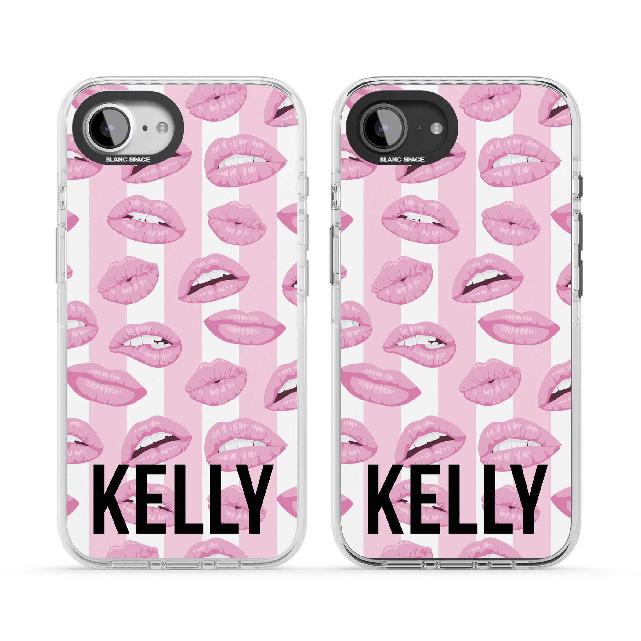 Personalised Pink Stripes & Lips