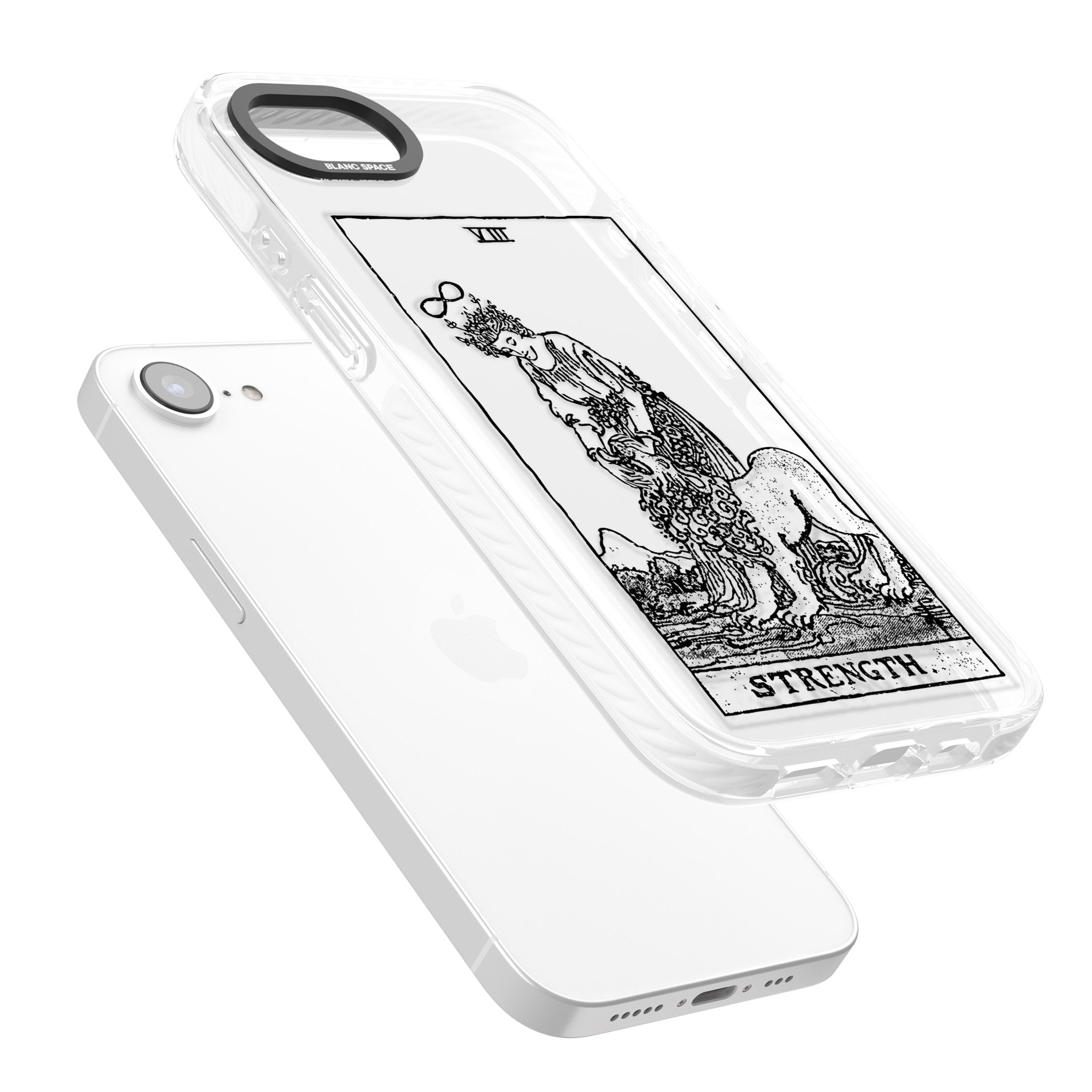 Personalised Strength Tarot Card (Clear)