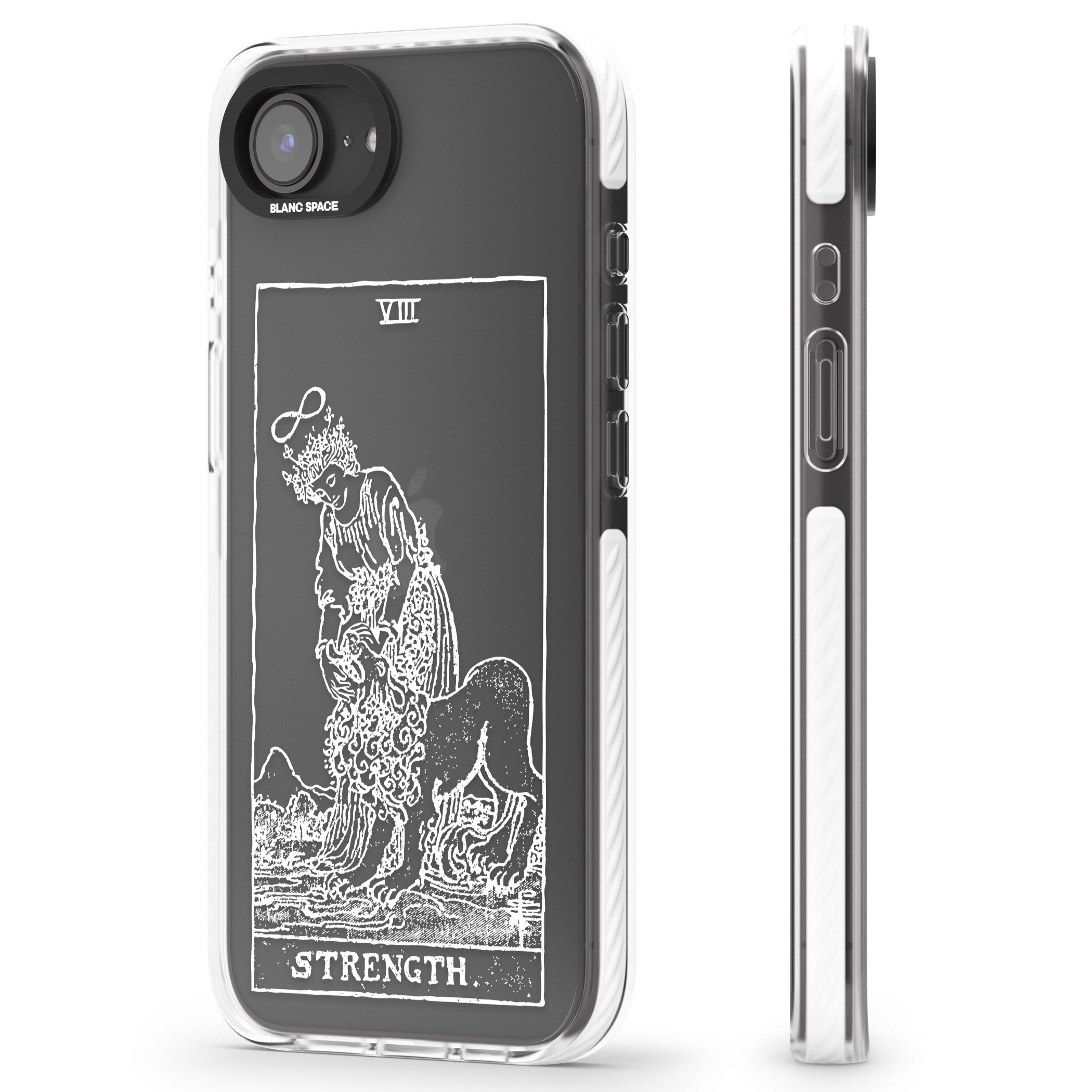 Personalised Strength Tarot Card (White)